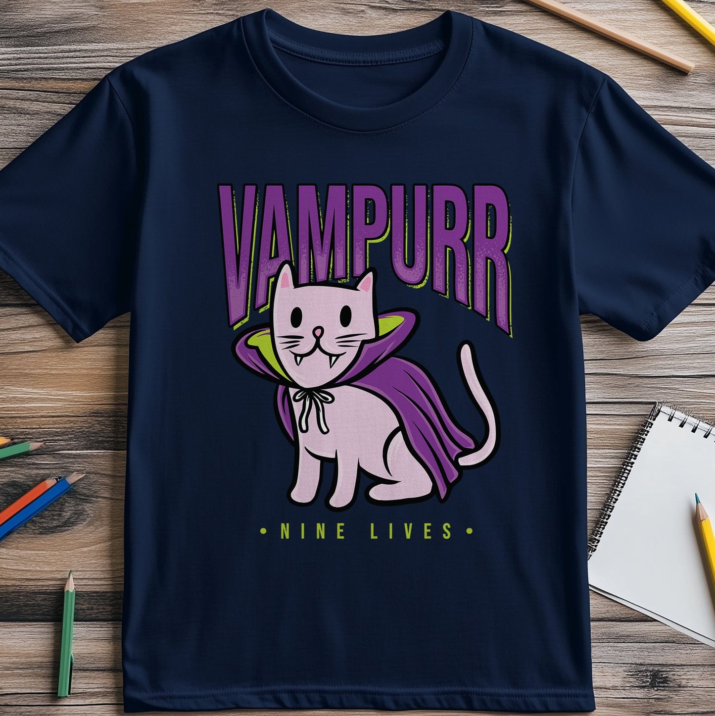 Vampurr T-Shirt - Purrfectly Funny Cat