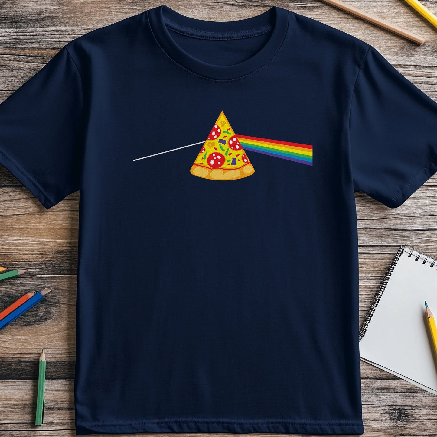Pizza Prism T-Shirt - Slice of Humor!
