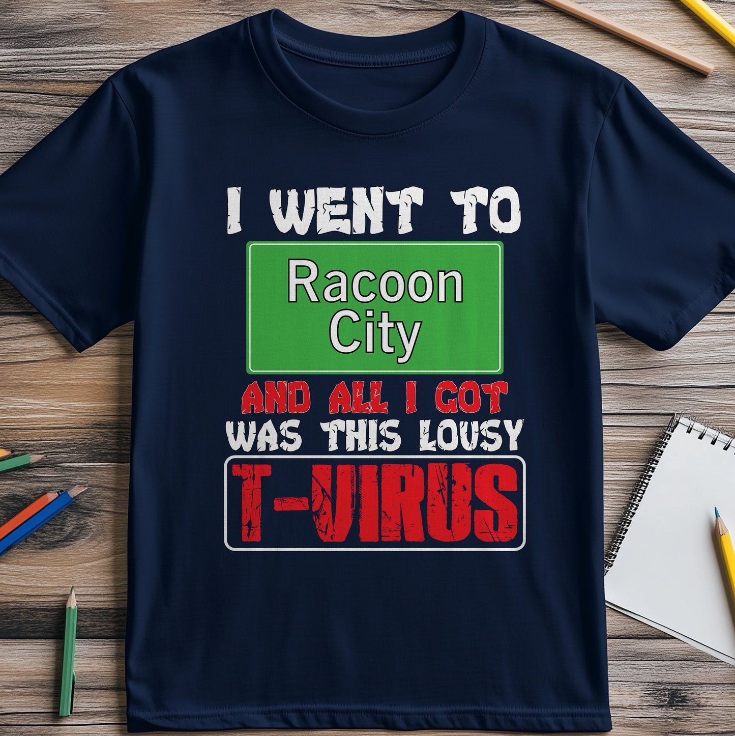Raccoon T-Virus T-Shirt - Funny &