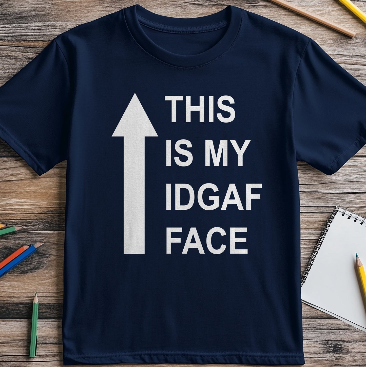 IDGAF Face T-Shirt - Unisex &