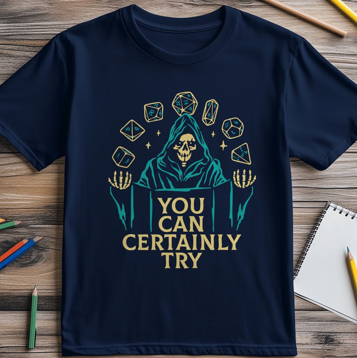 Certainly Try 2 Skeleton T-Shirt -