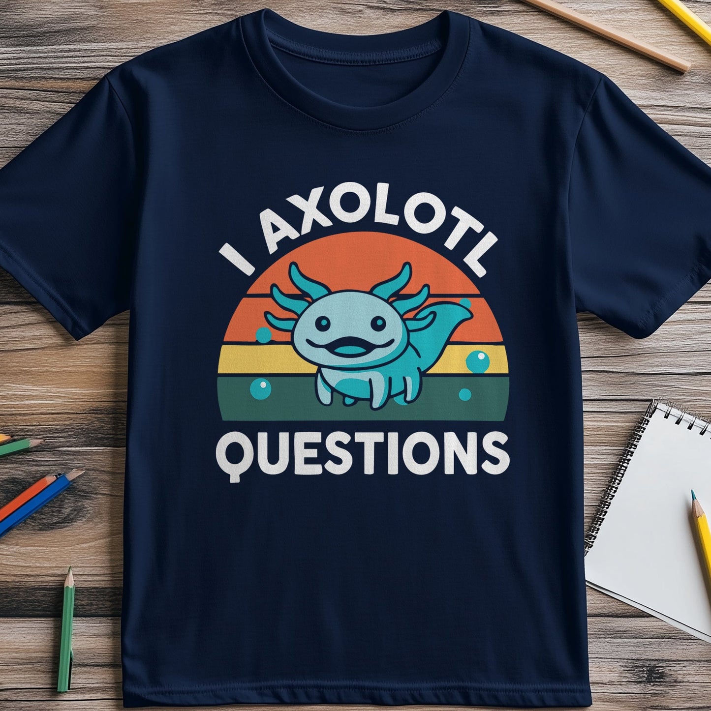 Axolotl Questions 2 T-Shirt Quirky