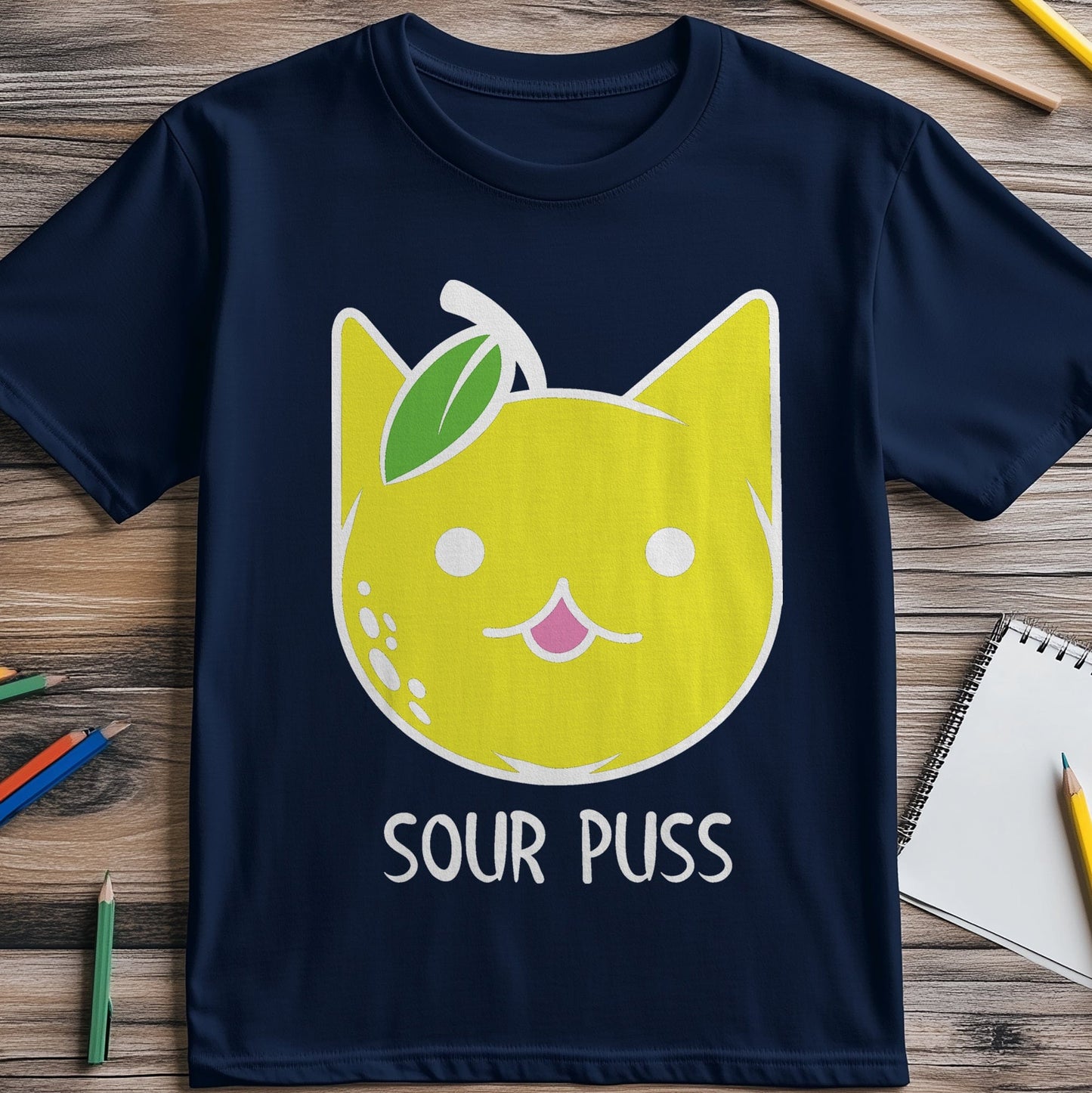Sour Puss for Black T-shirt