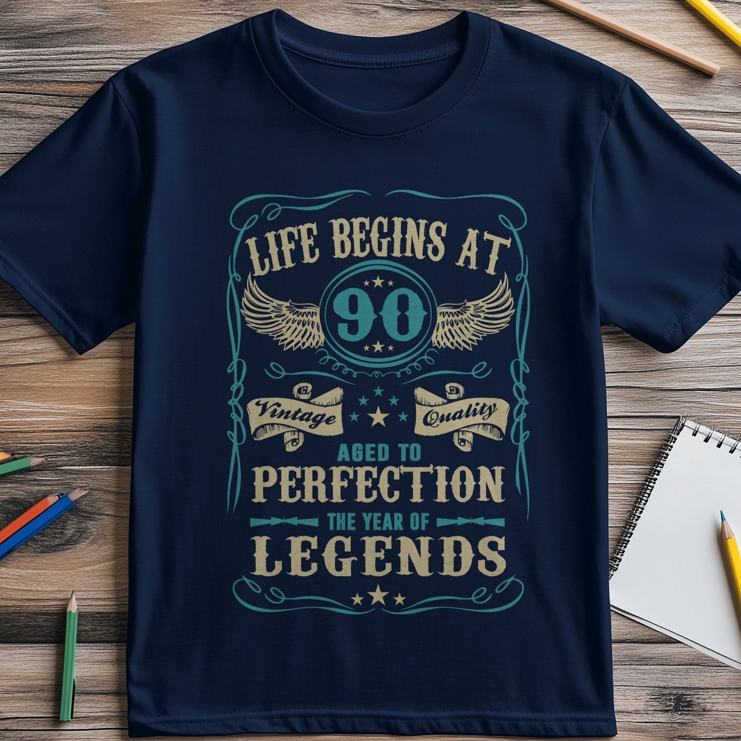 Life Begins at 90 Funny T-Shirt