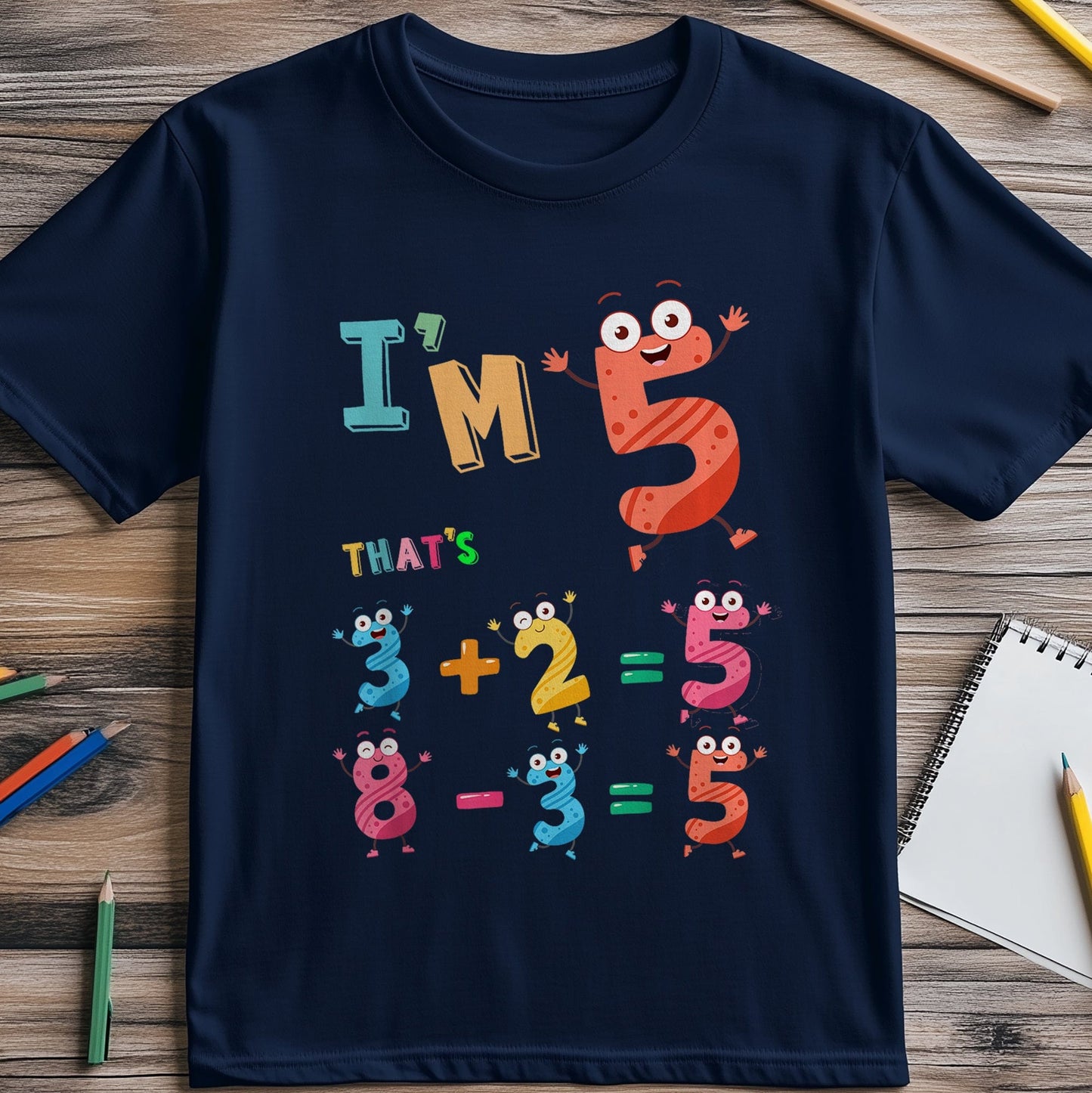 I'm 5 and Ready for Adventure!  Kids Tee