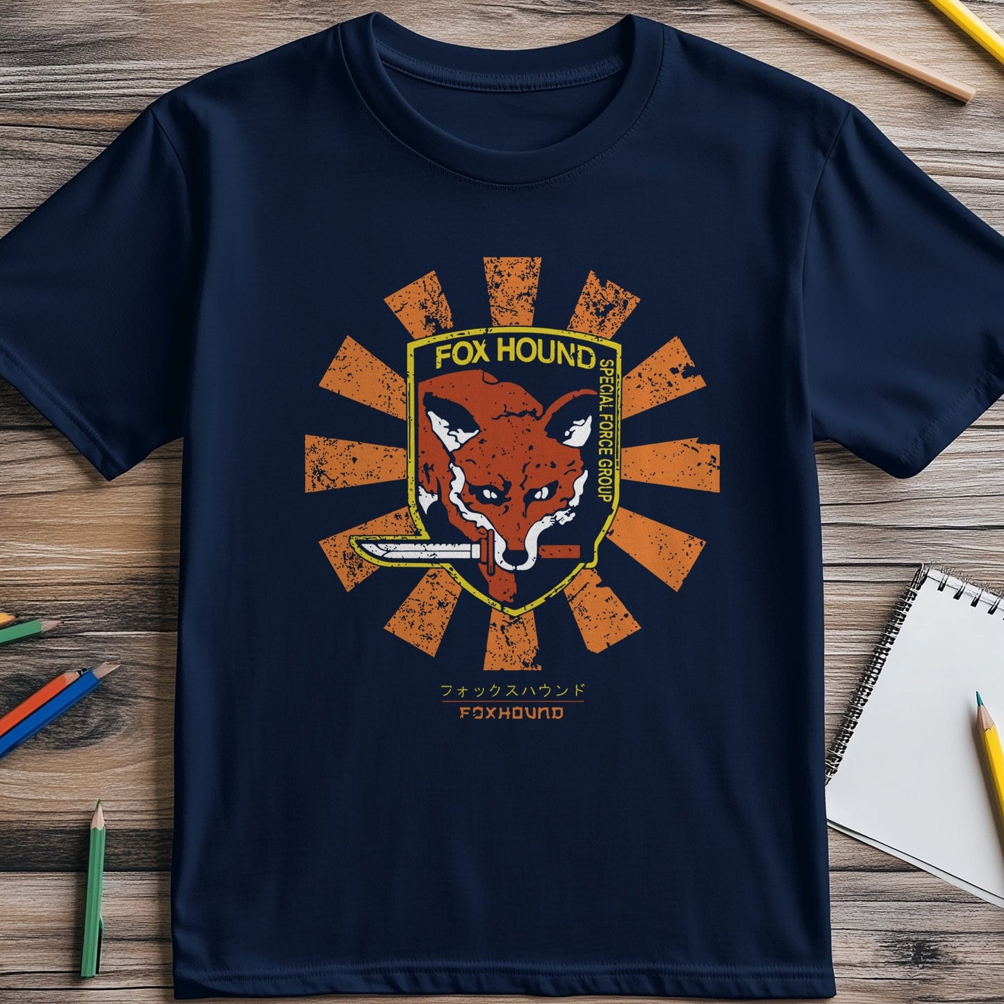 Foxhound Japanese Retro T-shirt -
