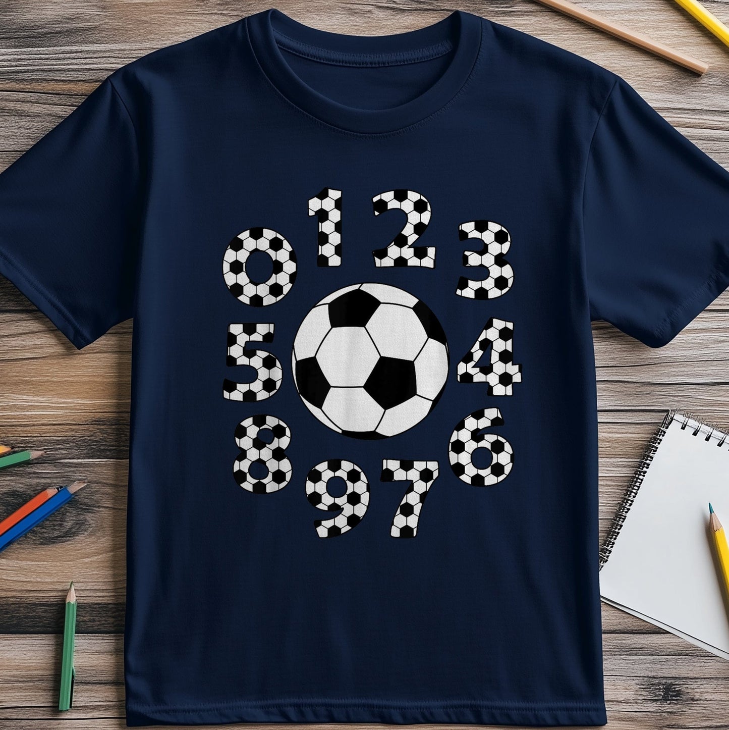Football Number Day Math Kids Tee