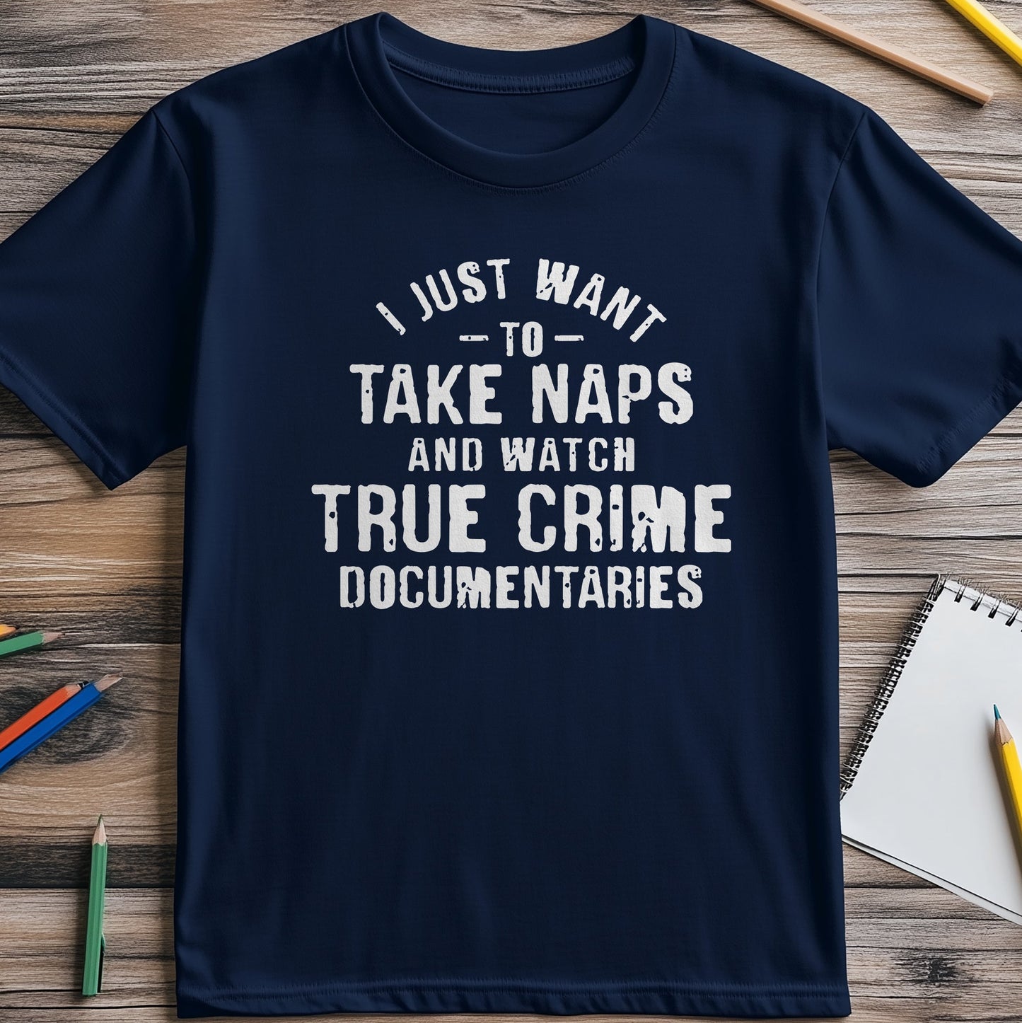 Nap and Crime Docs T-Shirt - Embrace