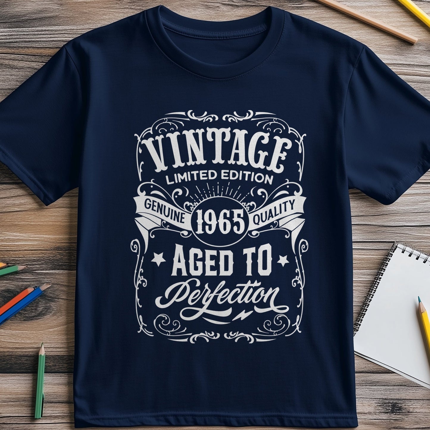 Vintage Aged to Perfection 1965 60th Birthday T-Shirt