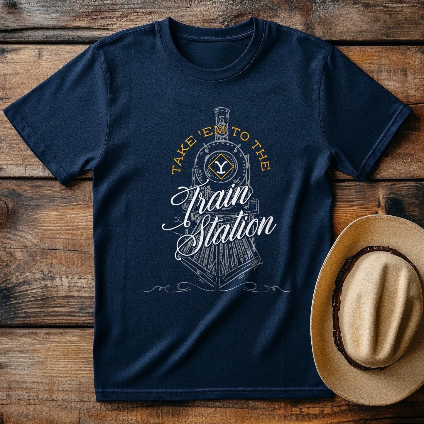 Train Station T-shirt - All Aboard the