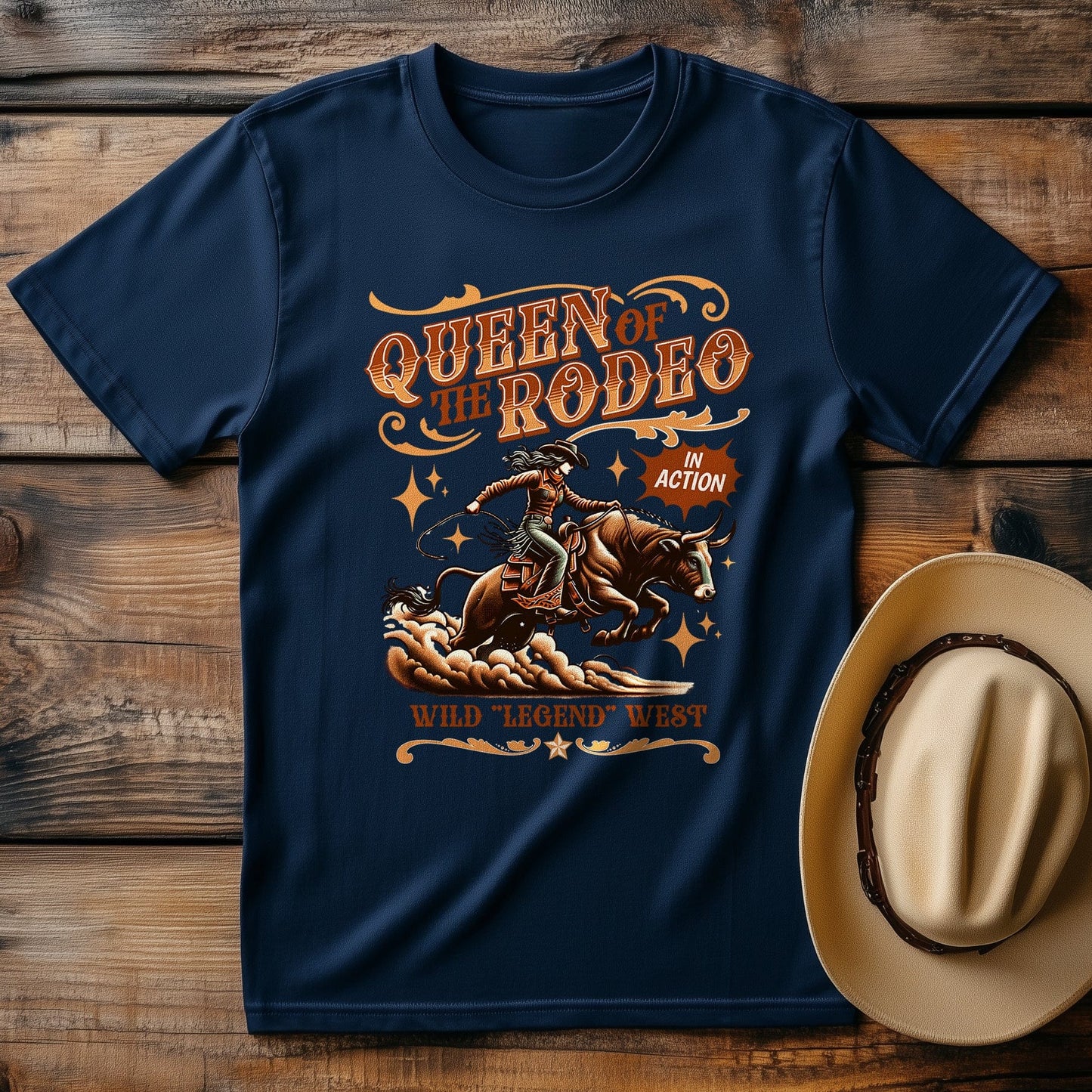 Queen of Rodeo T-Shirt - Saddle Up for