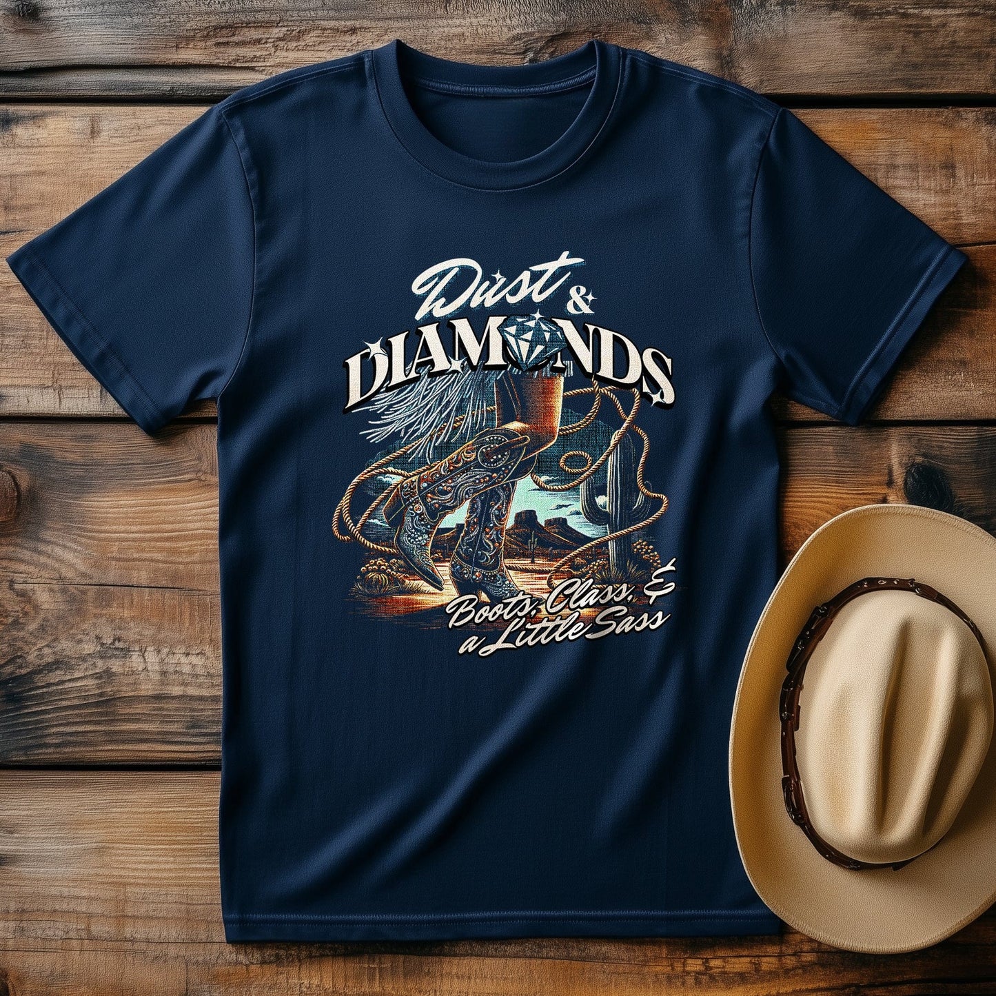 Dust & Diamonds Cowboy T-Shirt