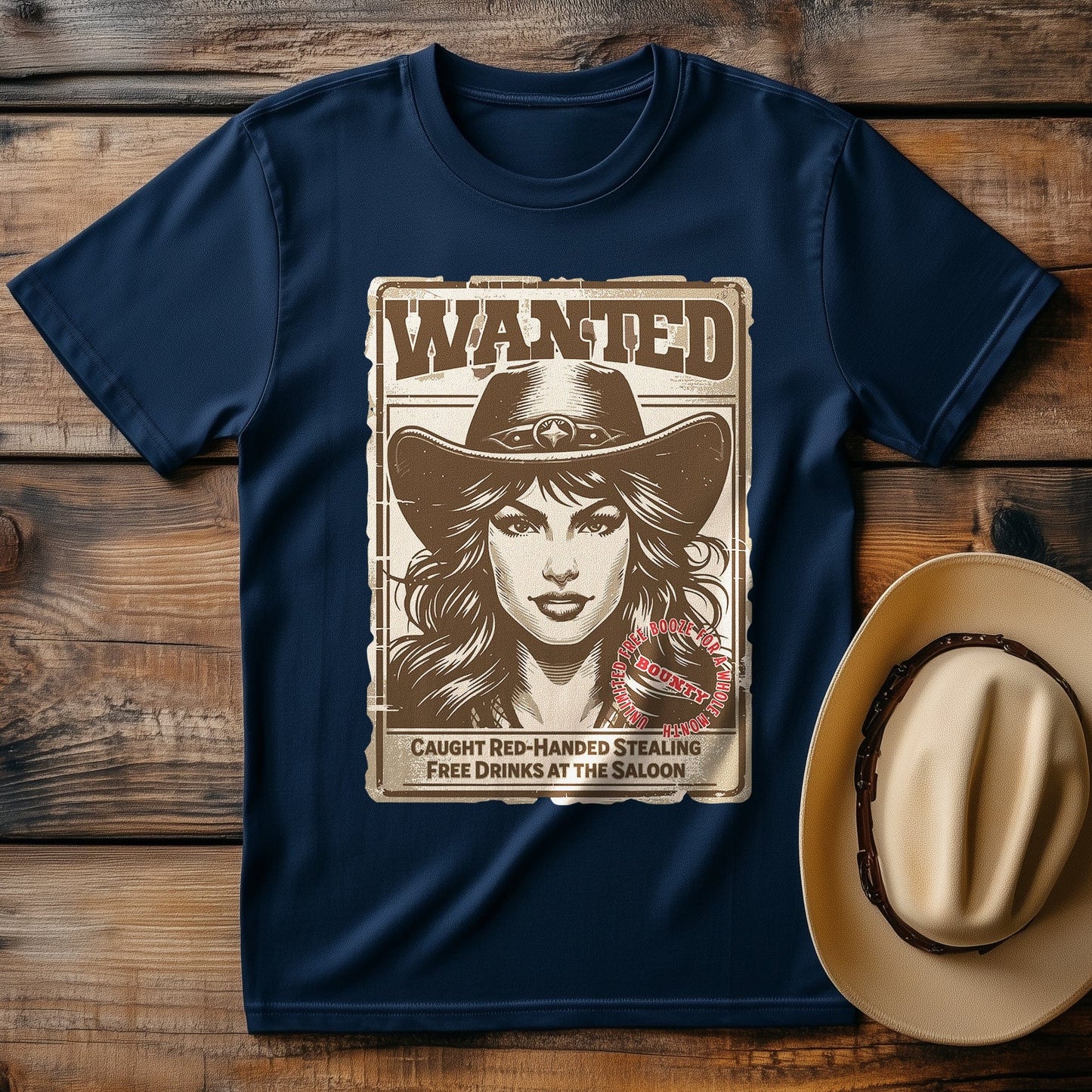 Wanted T-Shirt - Saddle Up for Style!