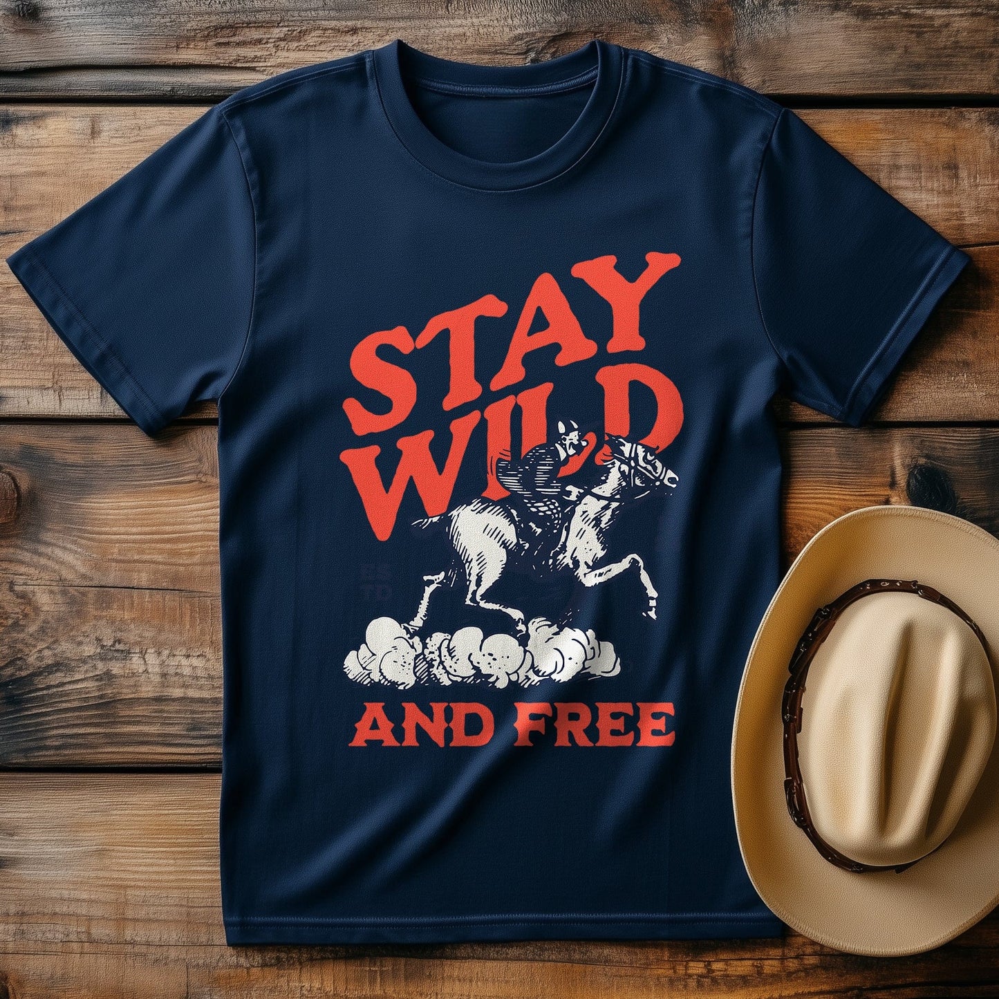 Stay Wild and Free Cowboy T-Shirt -