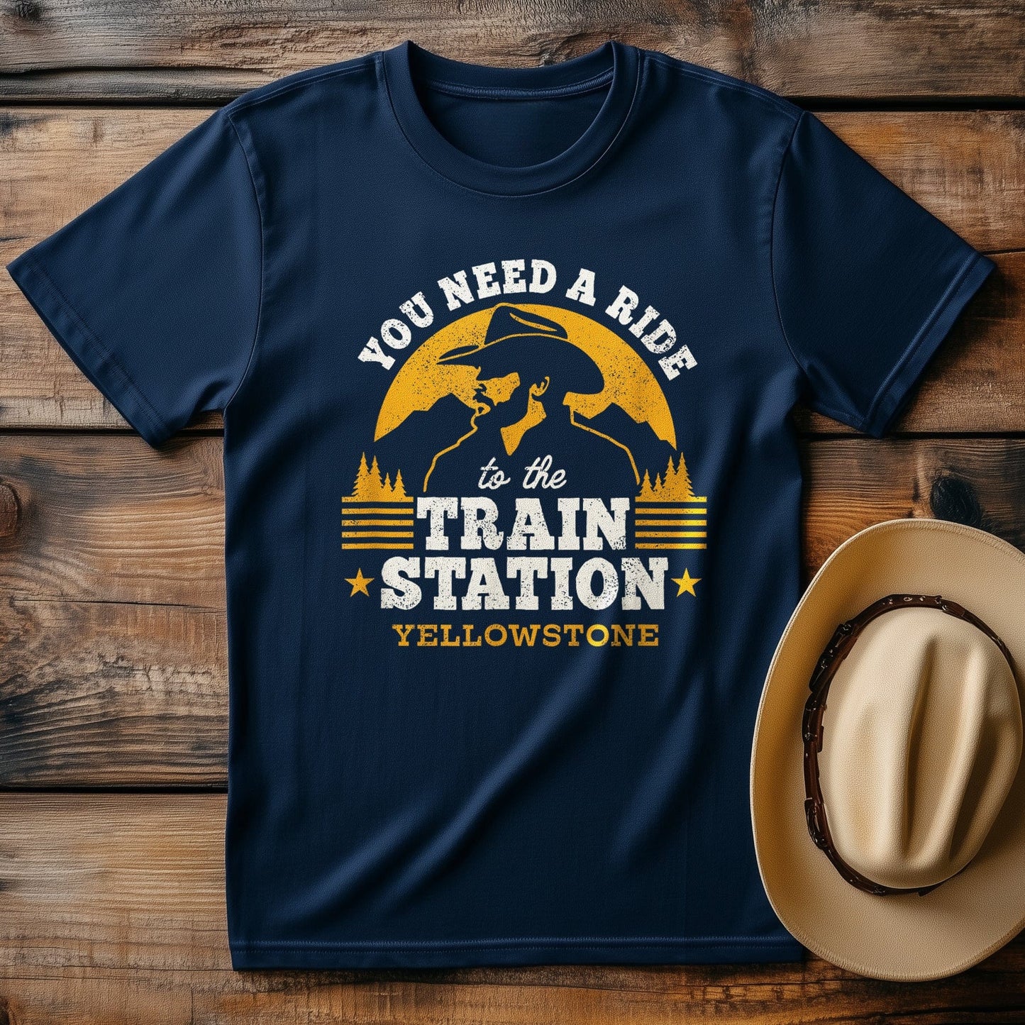 Yellowstone Train Station T-Shirt ‚Äì