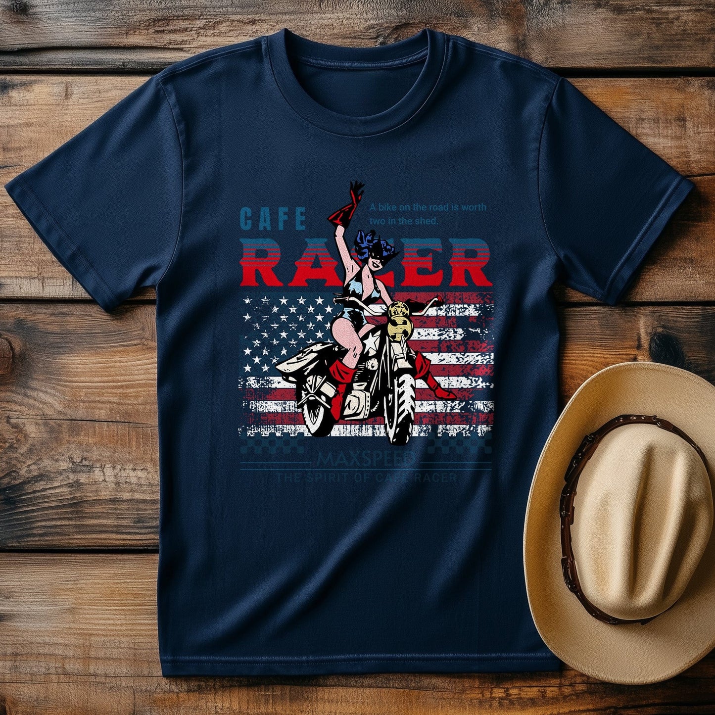 Cafe Racer Cowboy T-Shirt
