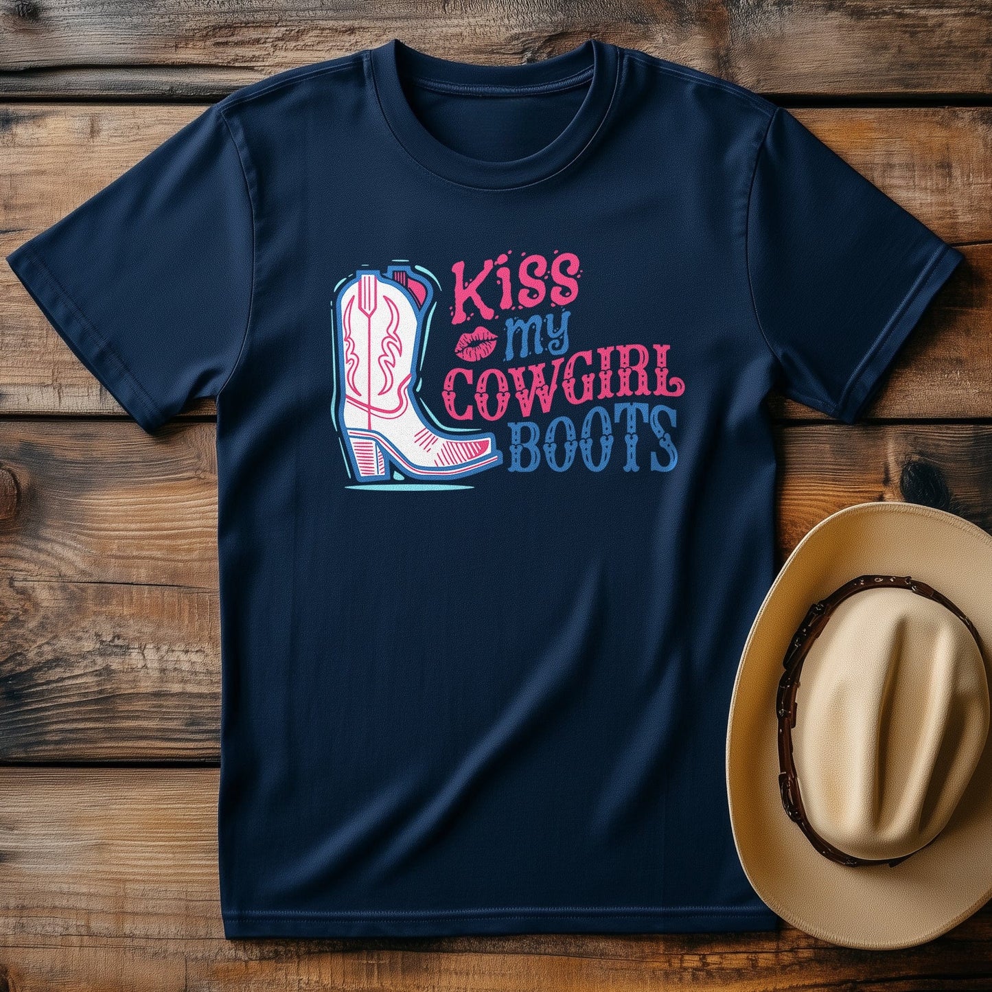 Kiss My Cowgirl Boots T-Shirt