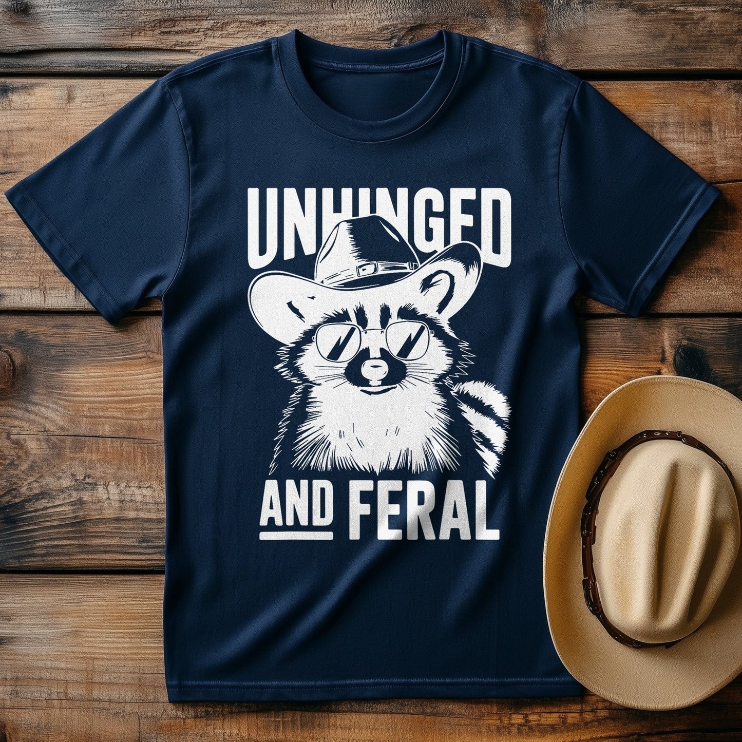 Raccoon Cowboy T-Shirt - Y'all Ready