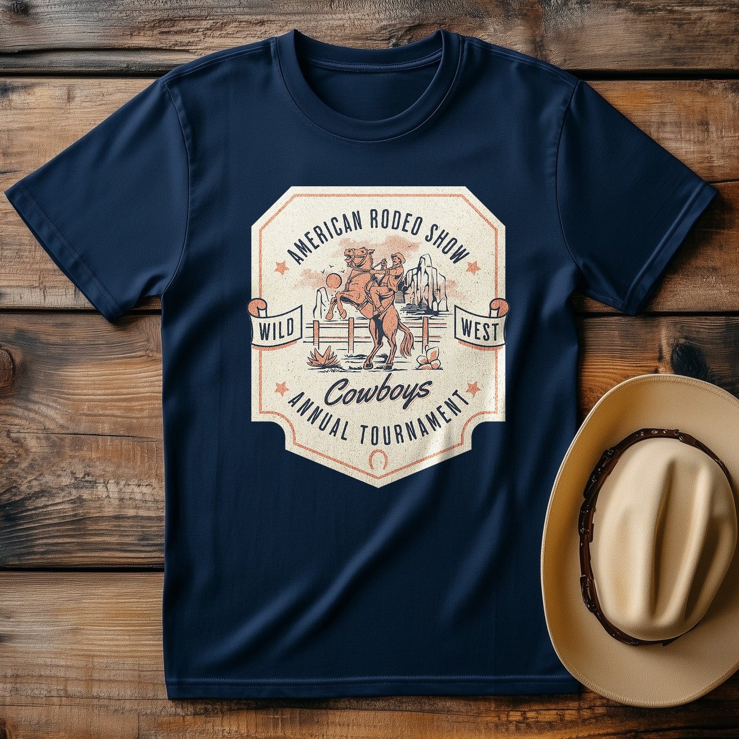 Wild West Rodeo Cowboys T-Shirt