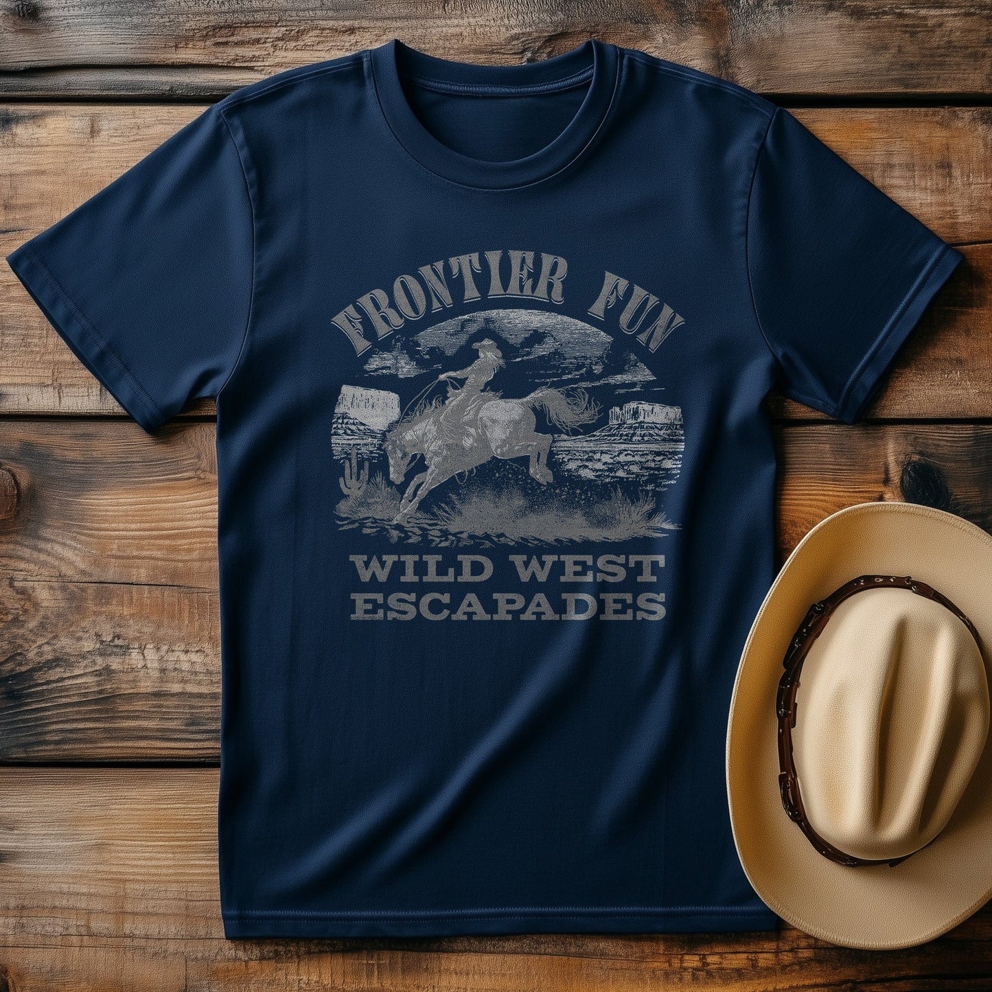 Frontier Fun Grey 2 T-Shirt - Saddle