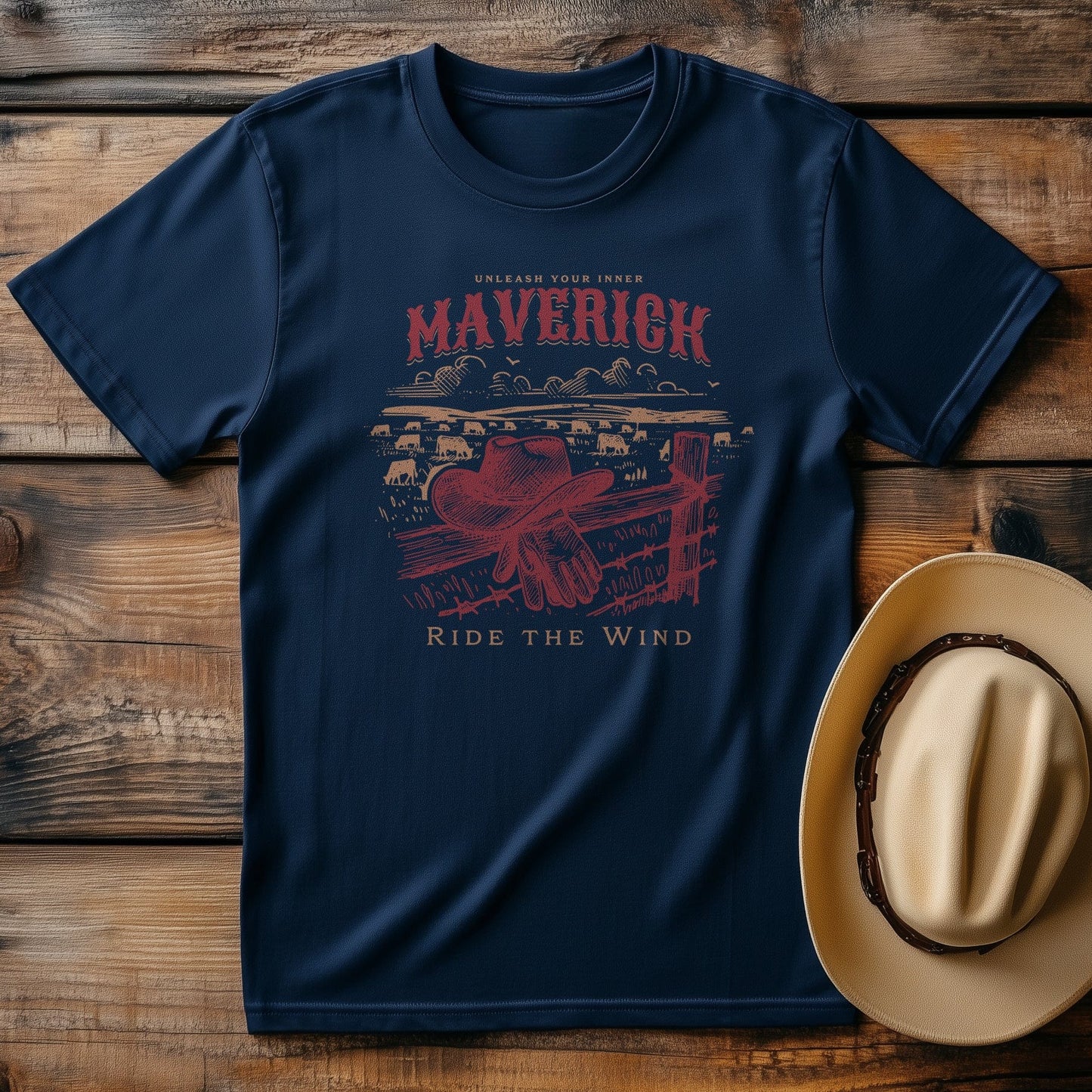 Maverick Cowboy T-Shirt - Saddle Up