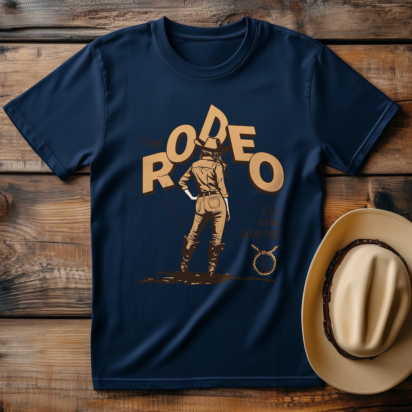 I Feel Rodeo T-shirt - Saddle Up for