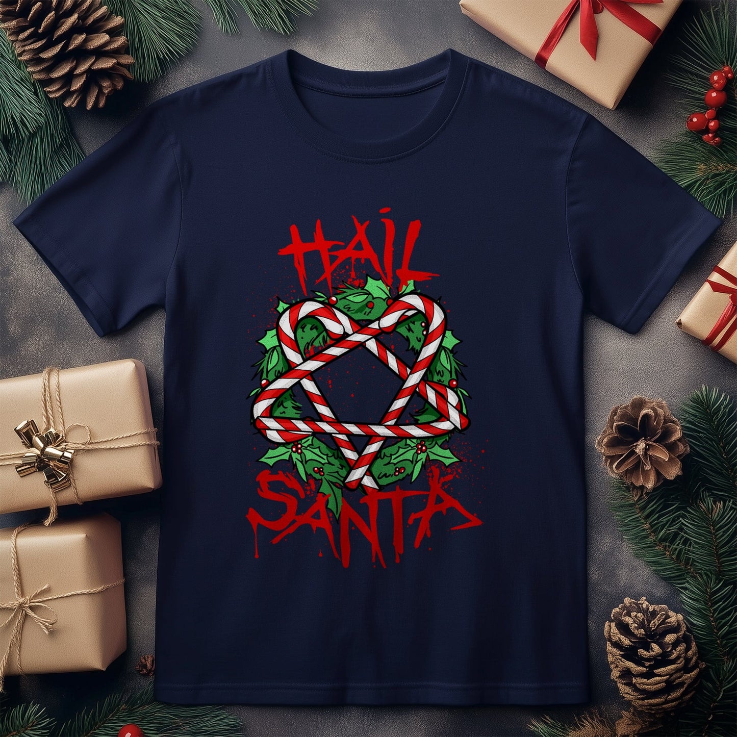 Hail Santa T-shirt - Festive &