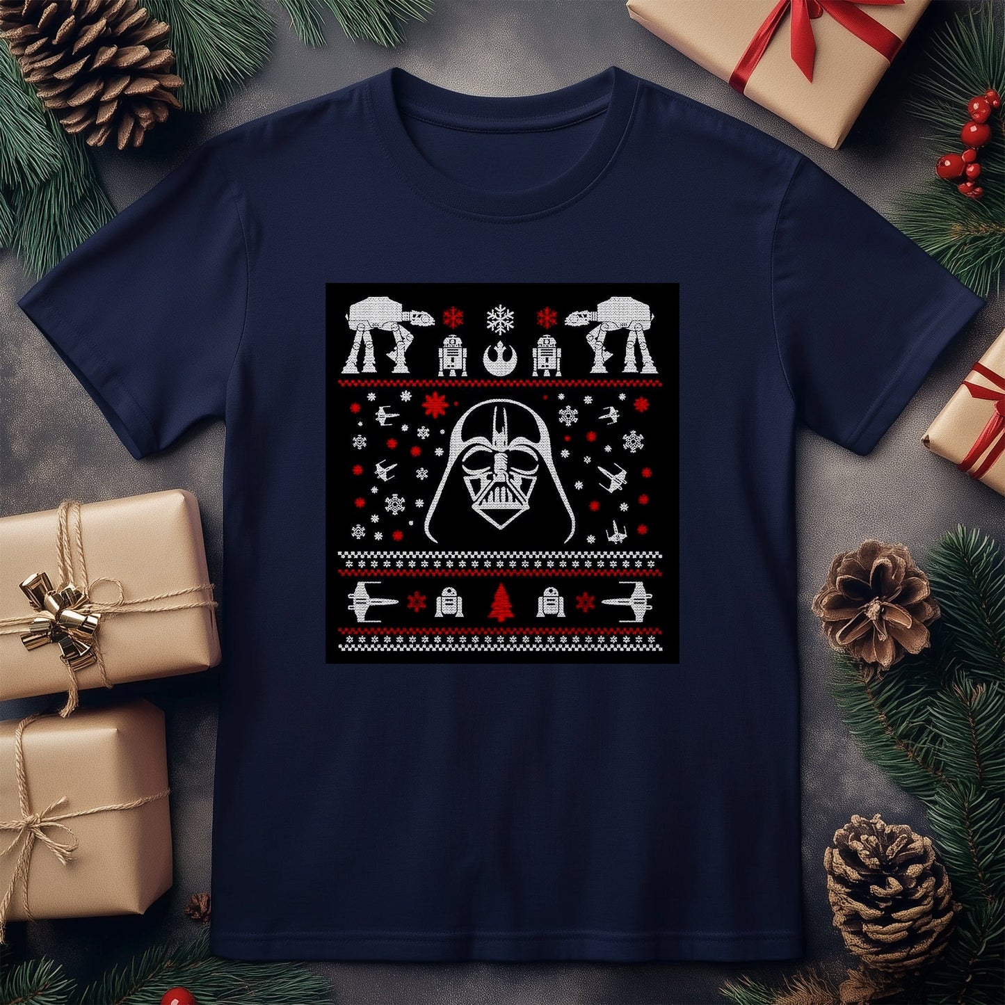 Darth Vader Ugly Christmas T-shirt -