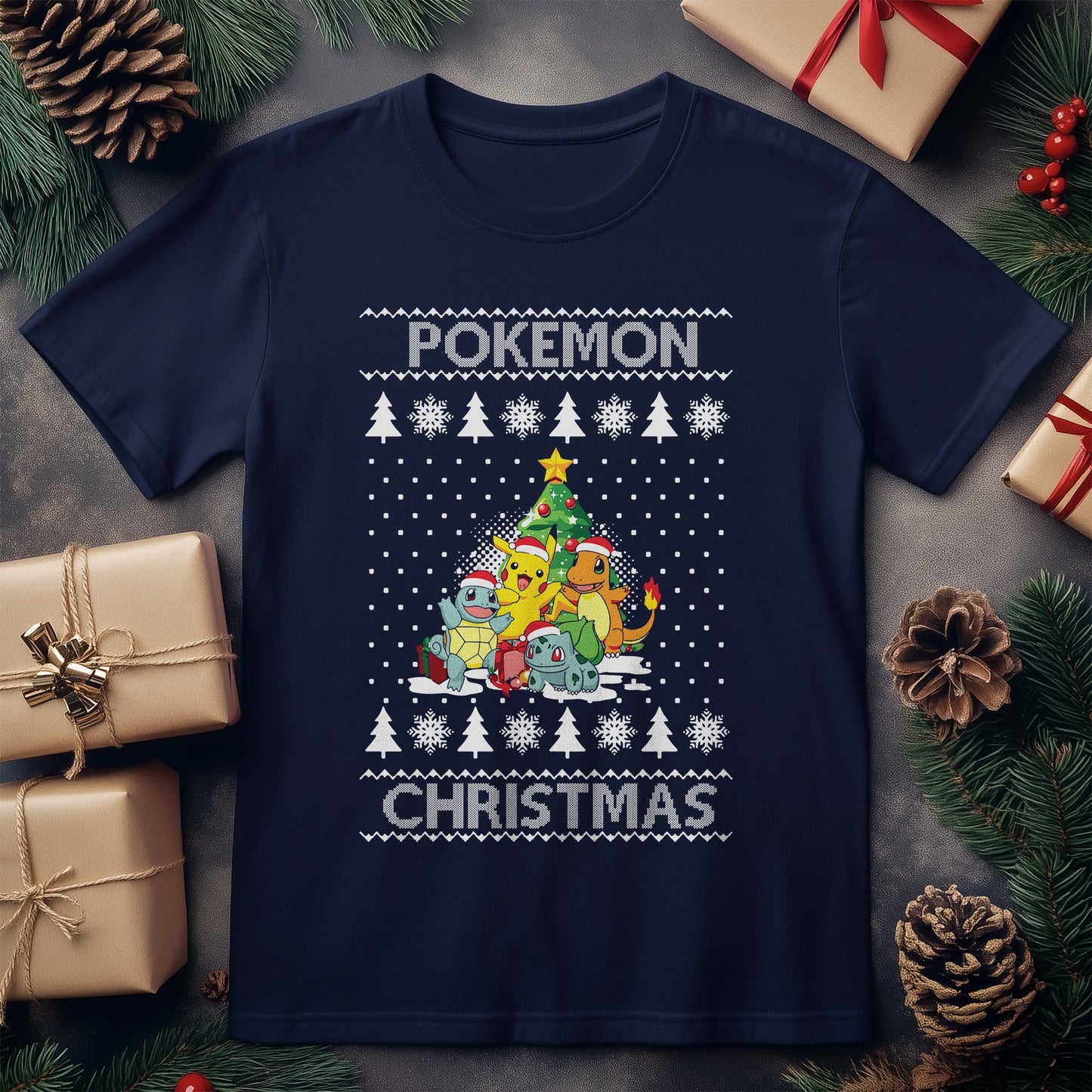 Poke Christmas Tree T-Shirt -