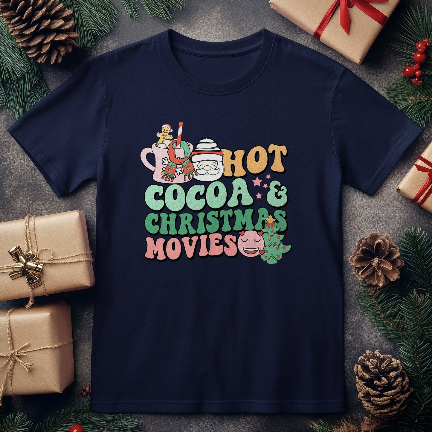Christmas Movies & Cocoa t-shirt -