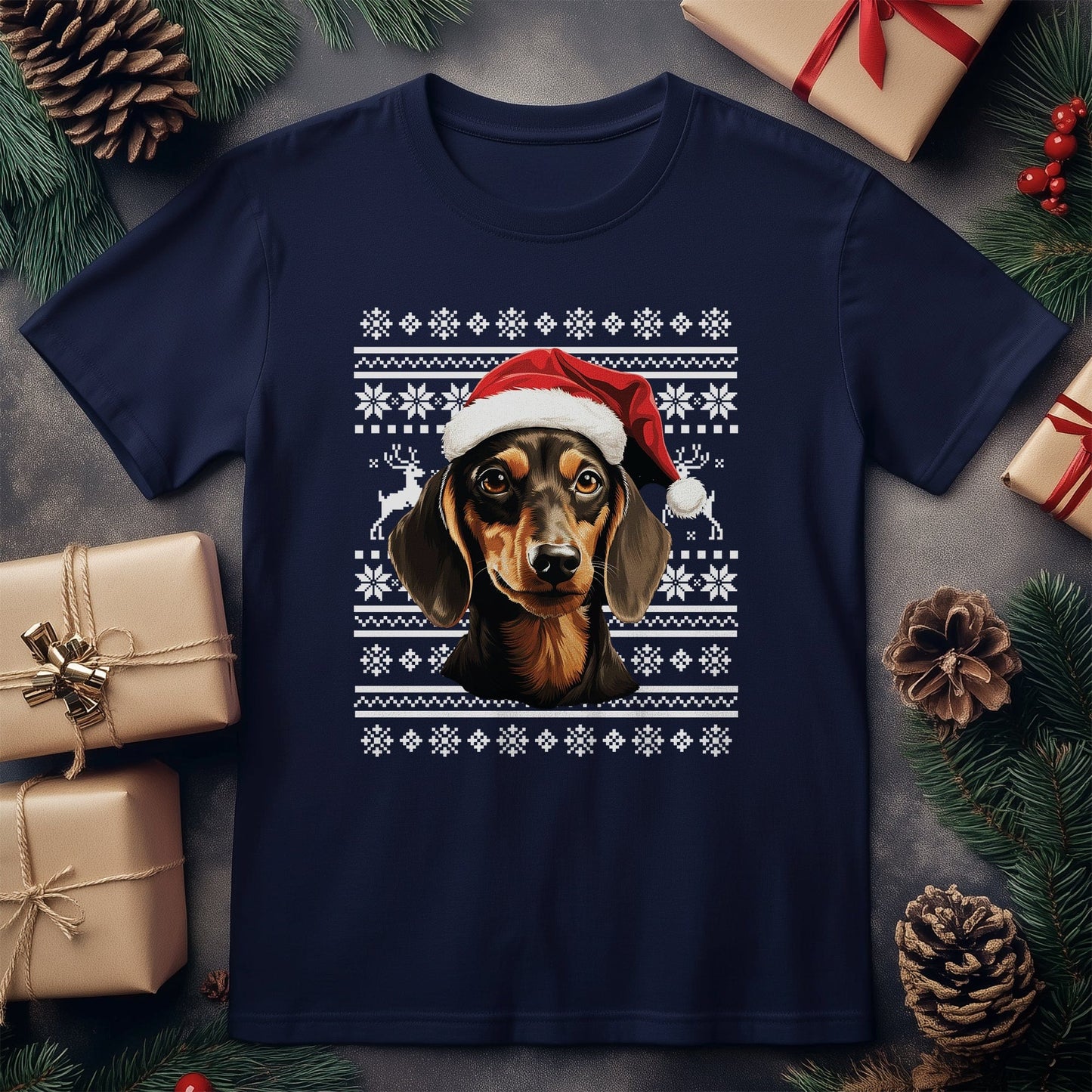Dachshund in Santa Hat t-shirt -