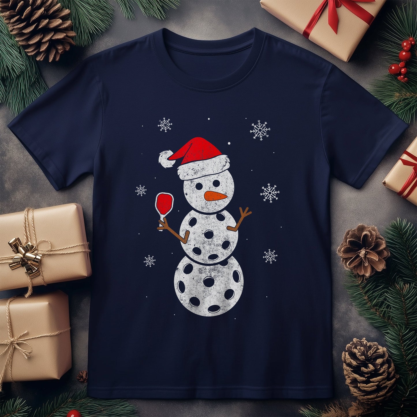 Snowman Pickleball T-Shirt