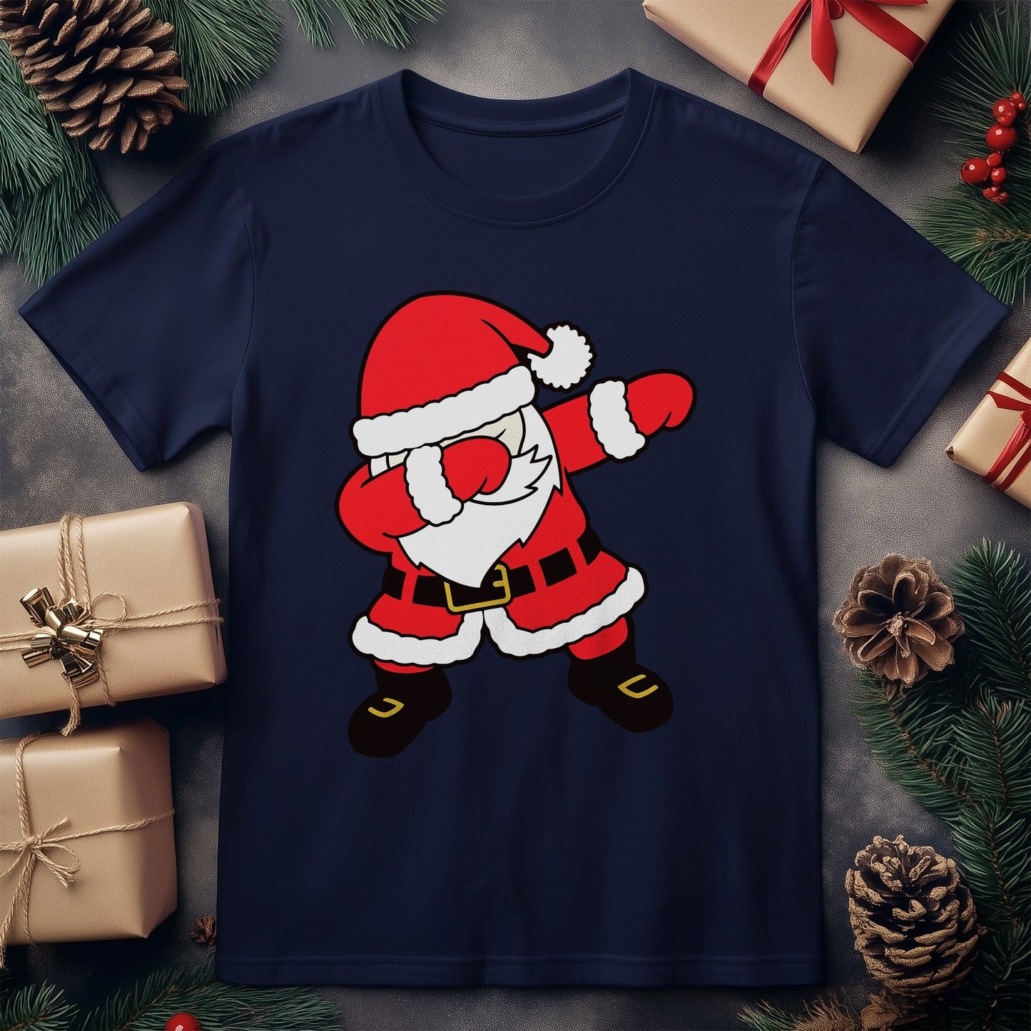 Dabbing Santa in Red Suit T-Shirt -