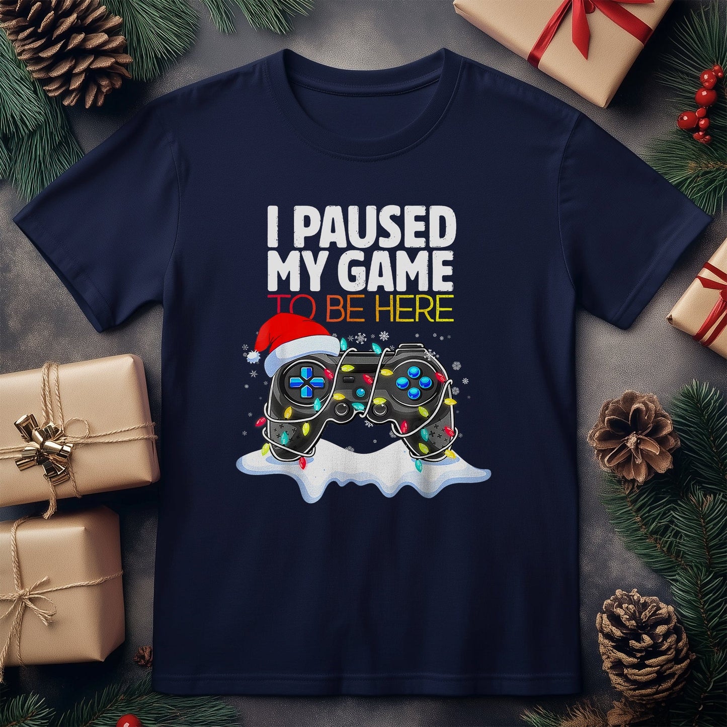 Christmas I Paused My Game T-Shirt