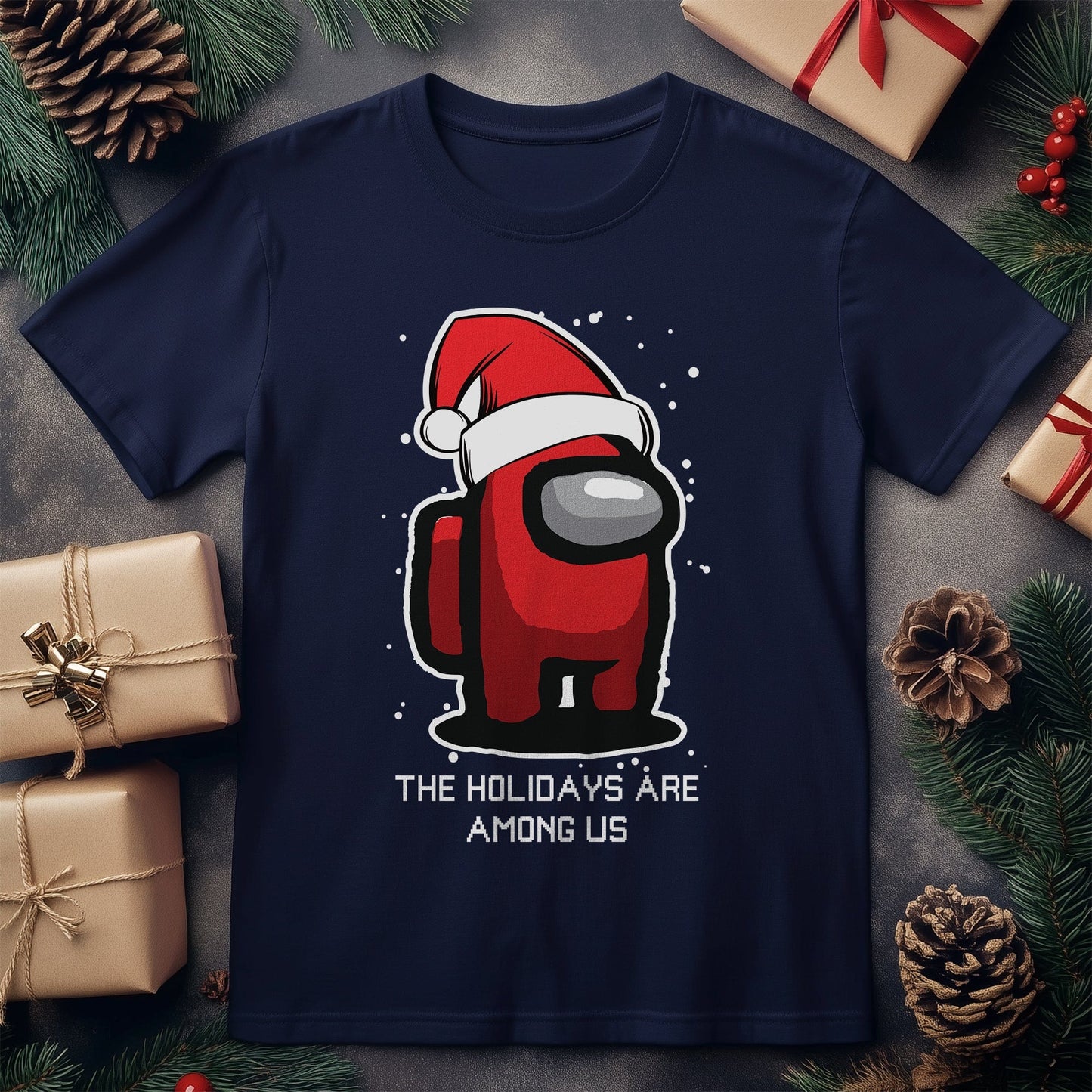Among Us Christmas T-Shirt - Santa