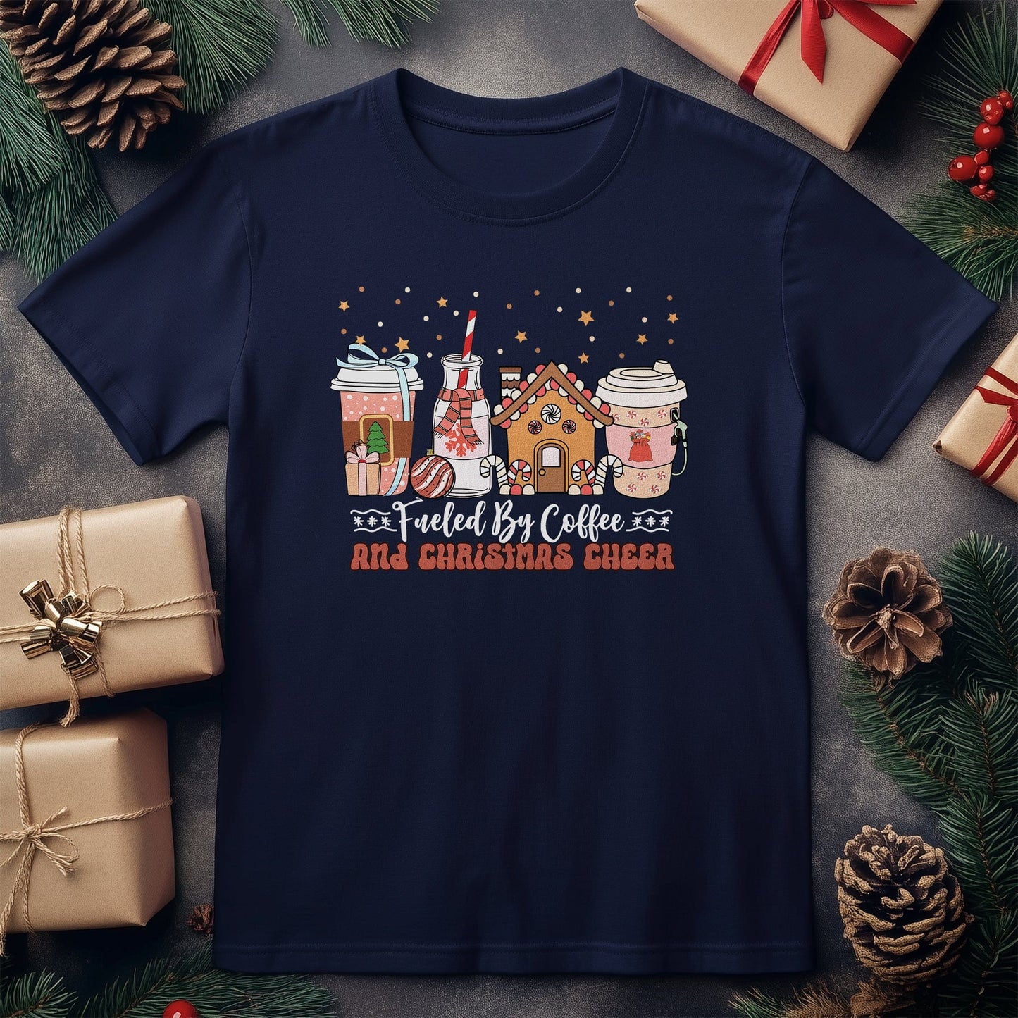 Coffee & Christmas Cheer T-Shirt -