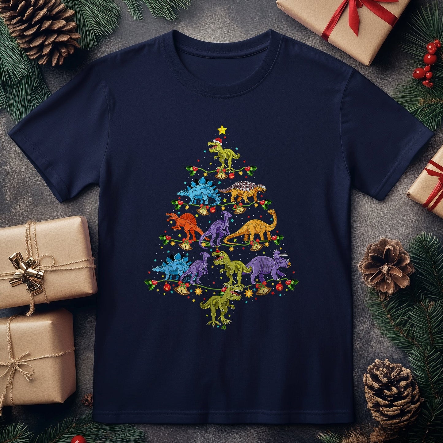 Dino-Mite Christmas Tree T-Shirt ‚Äì