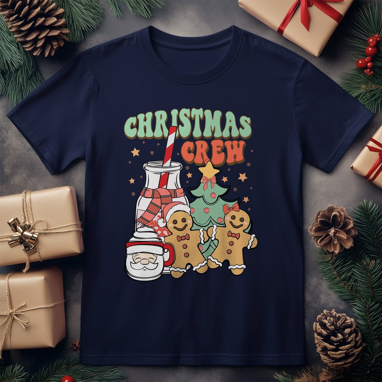 Christmas Crew T-shirt - Get Festive