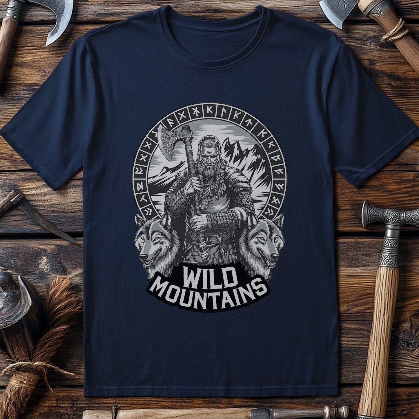 Vikings Nordic71 T-shirt Wild mountains