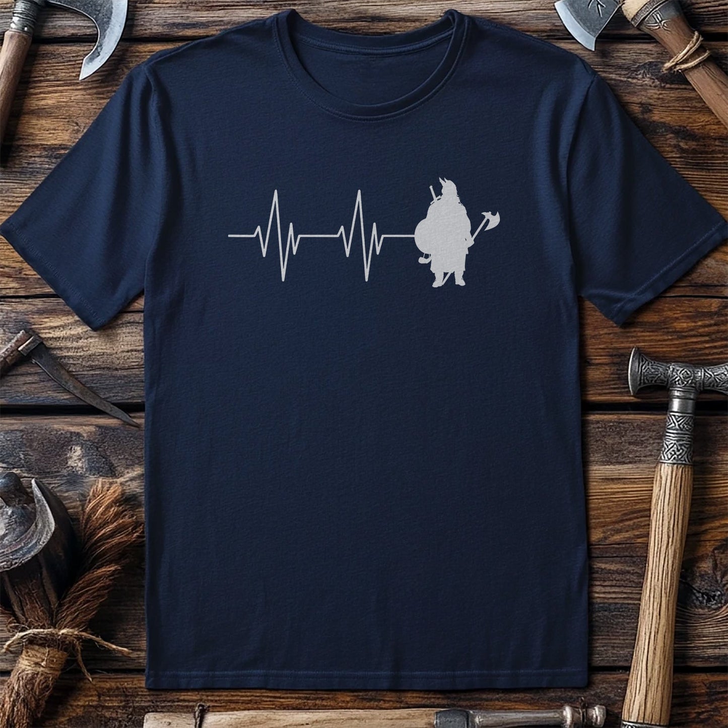 Viking Heartbeat T-Shirt Style005