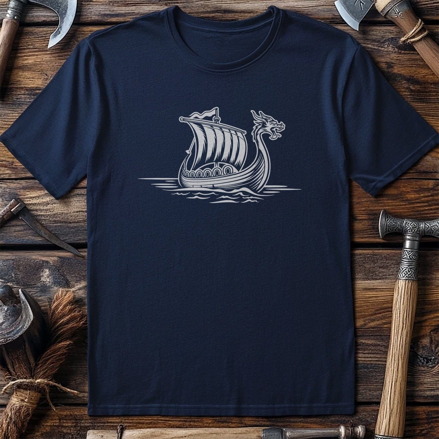 Vikings Nordic9 T-Shirt Set Sail longboat
