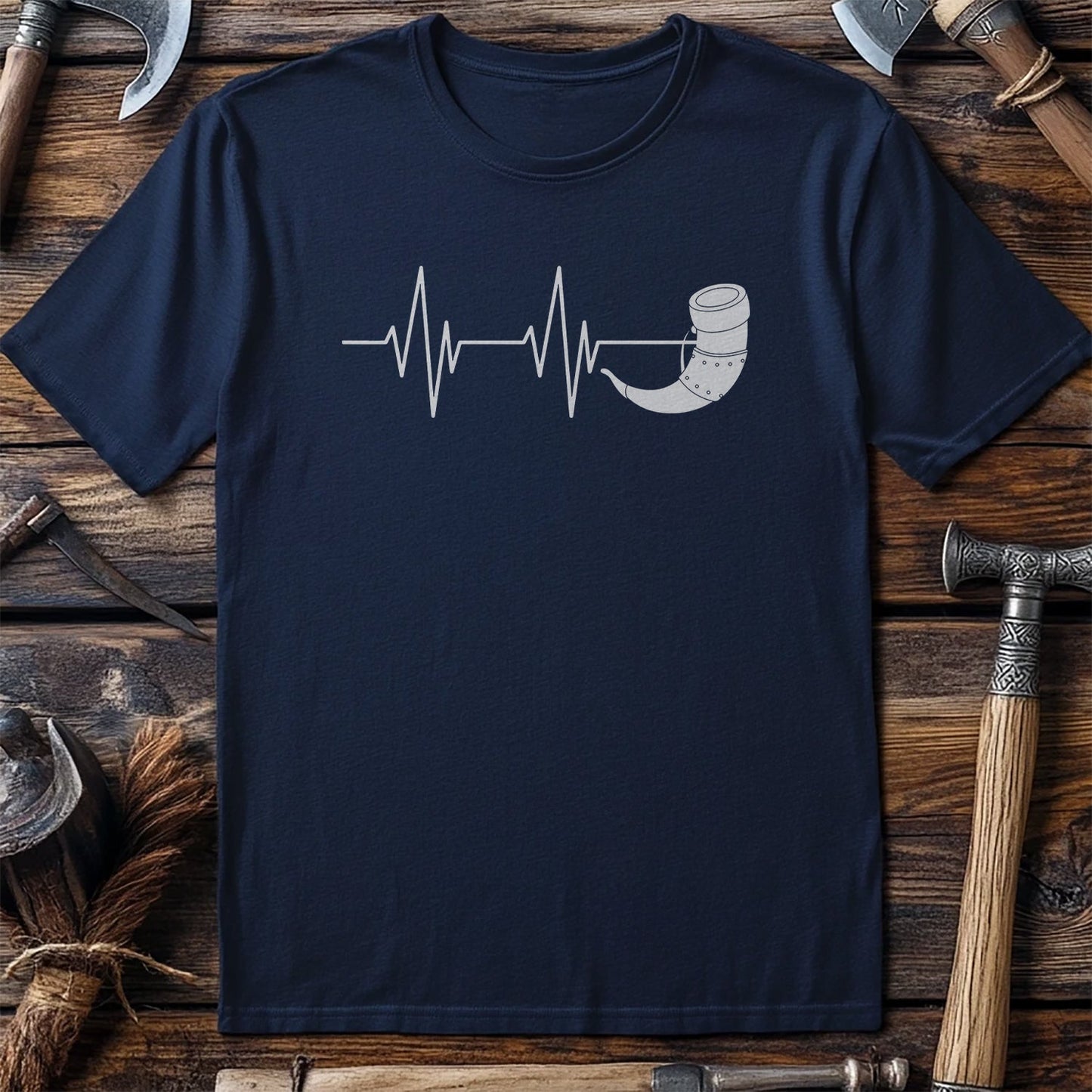 Viking Heartbeat T-Shirt Style001