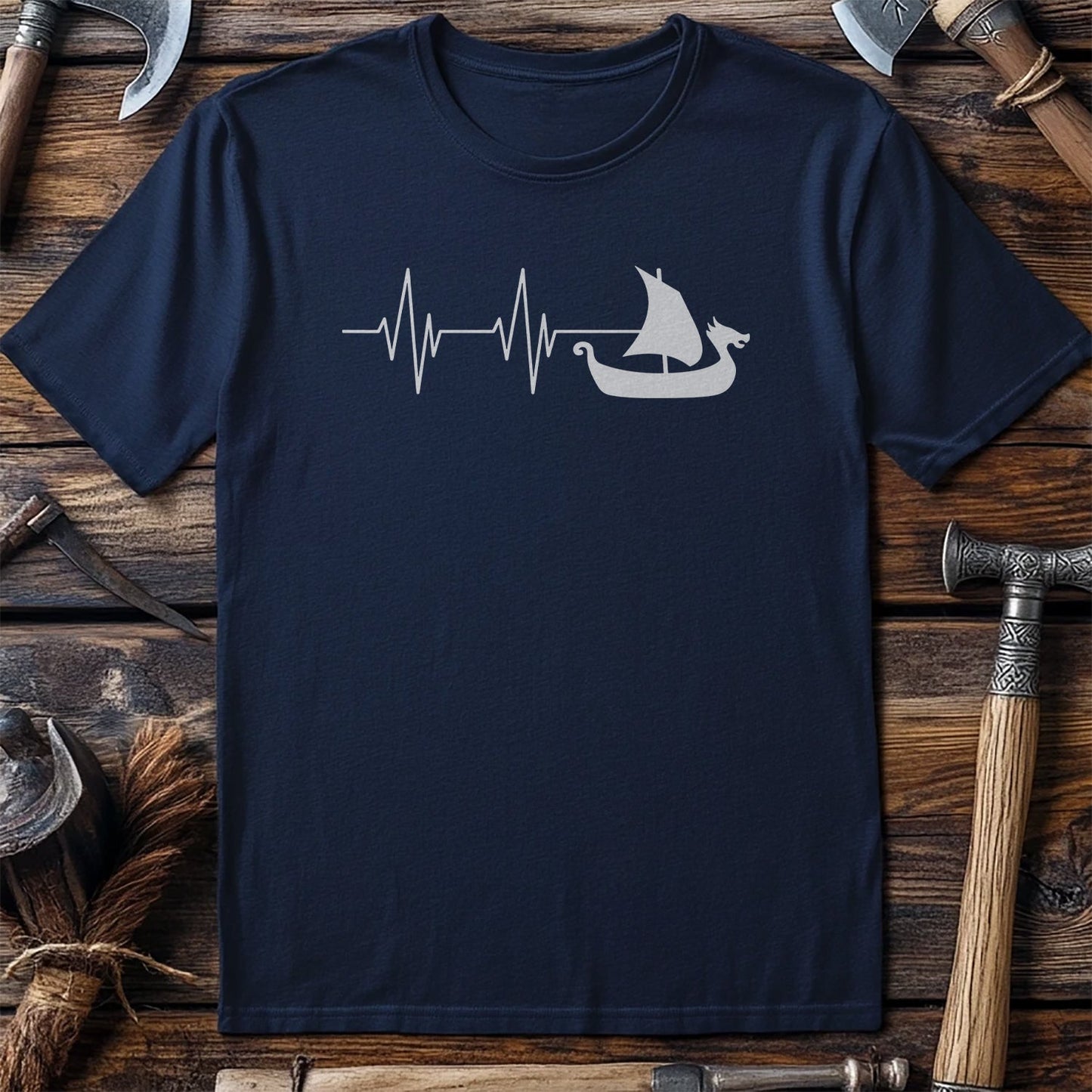 Viking Heartbeat T-Shirt Style002