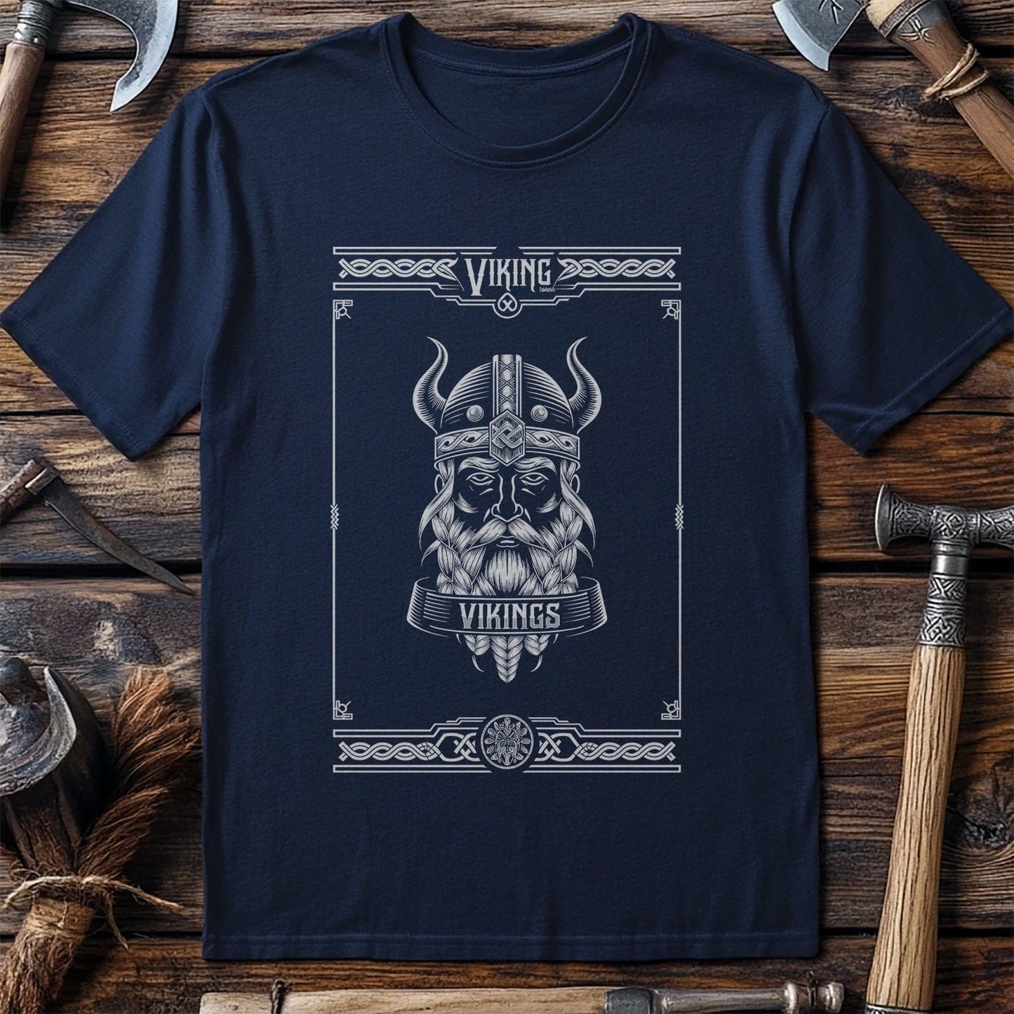 Vikings Nordic7 t-shirt Bearded viking head