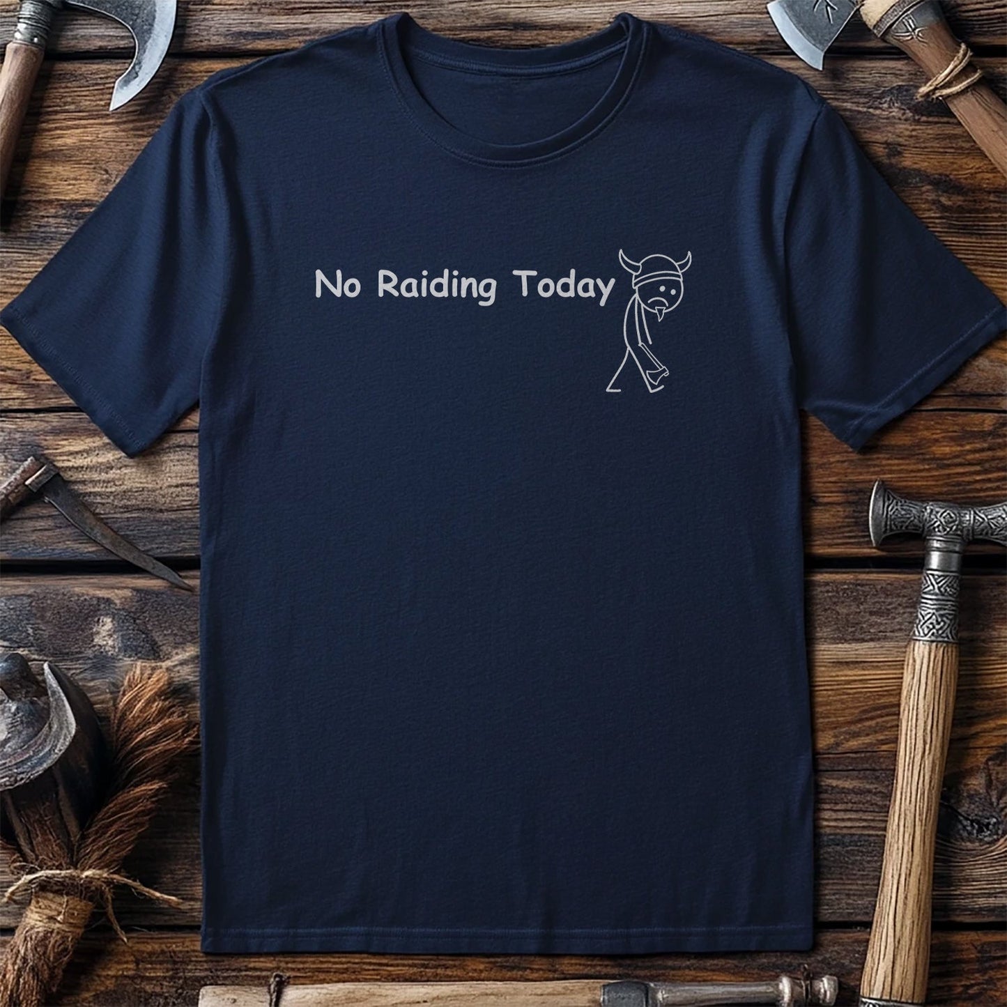 No Raid Stick T T-Shirt