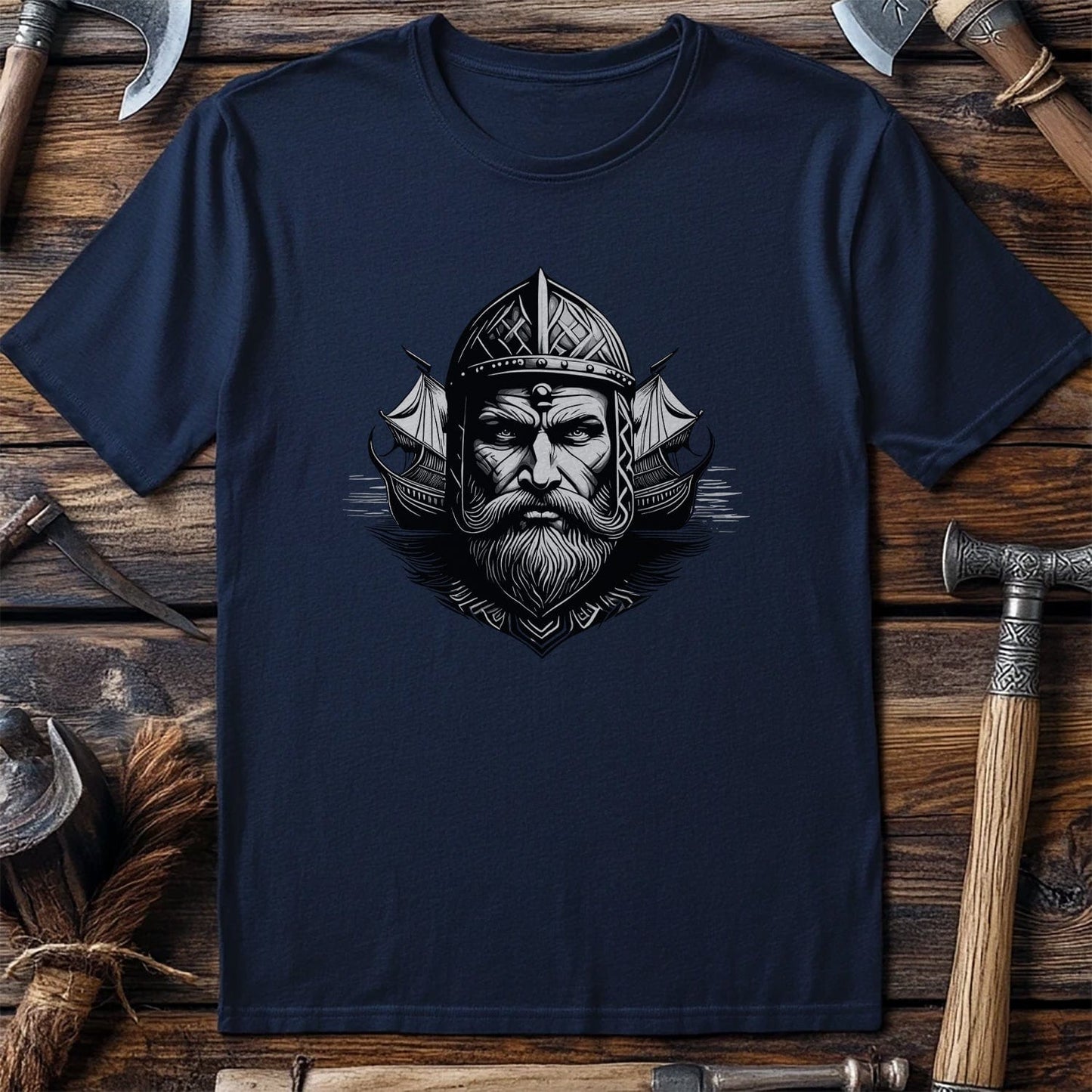 Vikings Nordic45 T-shirt Bearded viking
