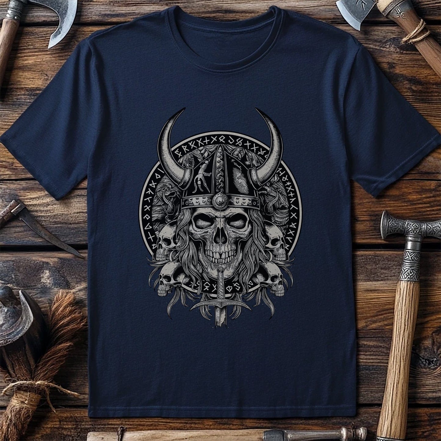 Vikings Nordic96 T-Shirt Skull & Crossbones