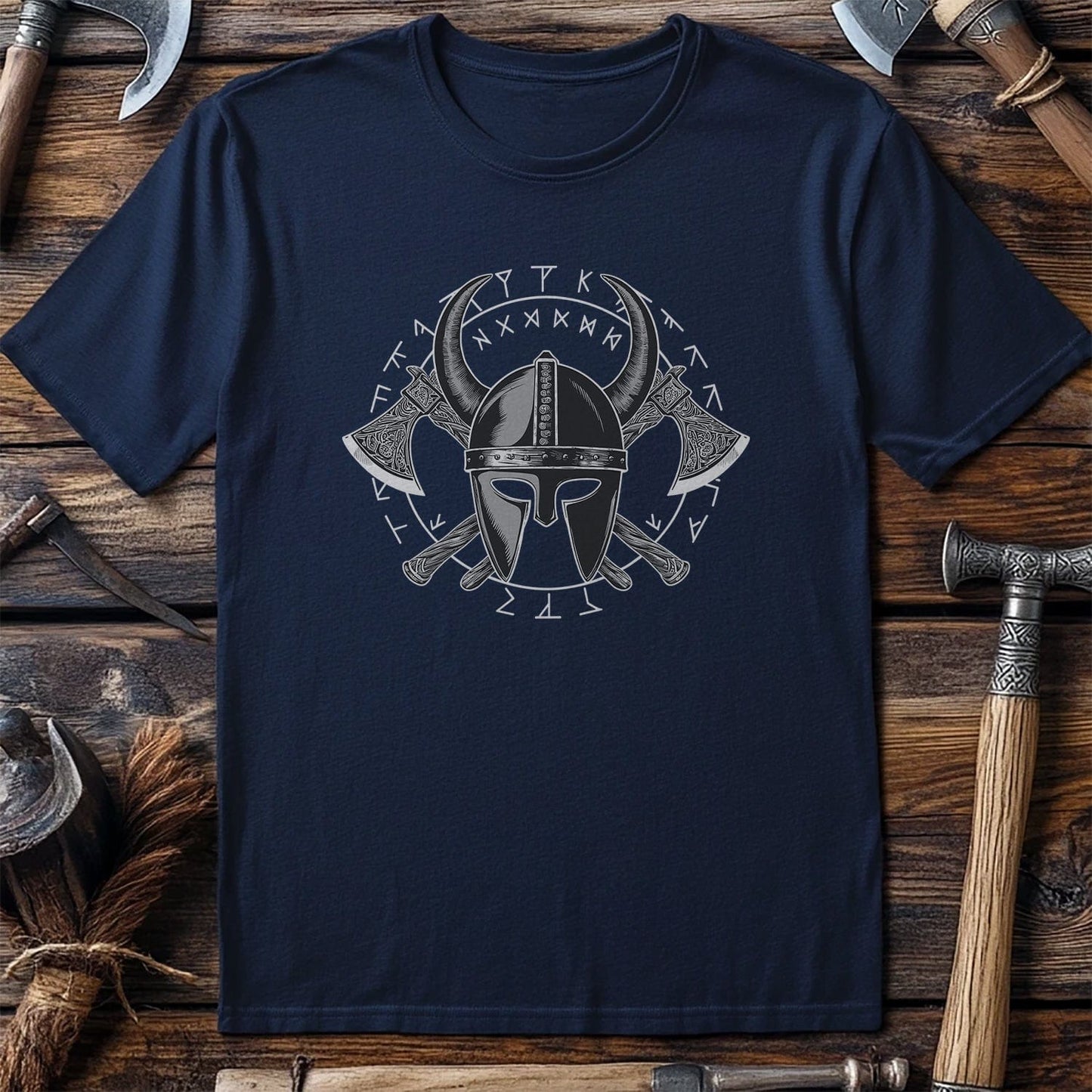 Vikings Nordic3 T-Shirt Helmet and axes