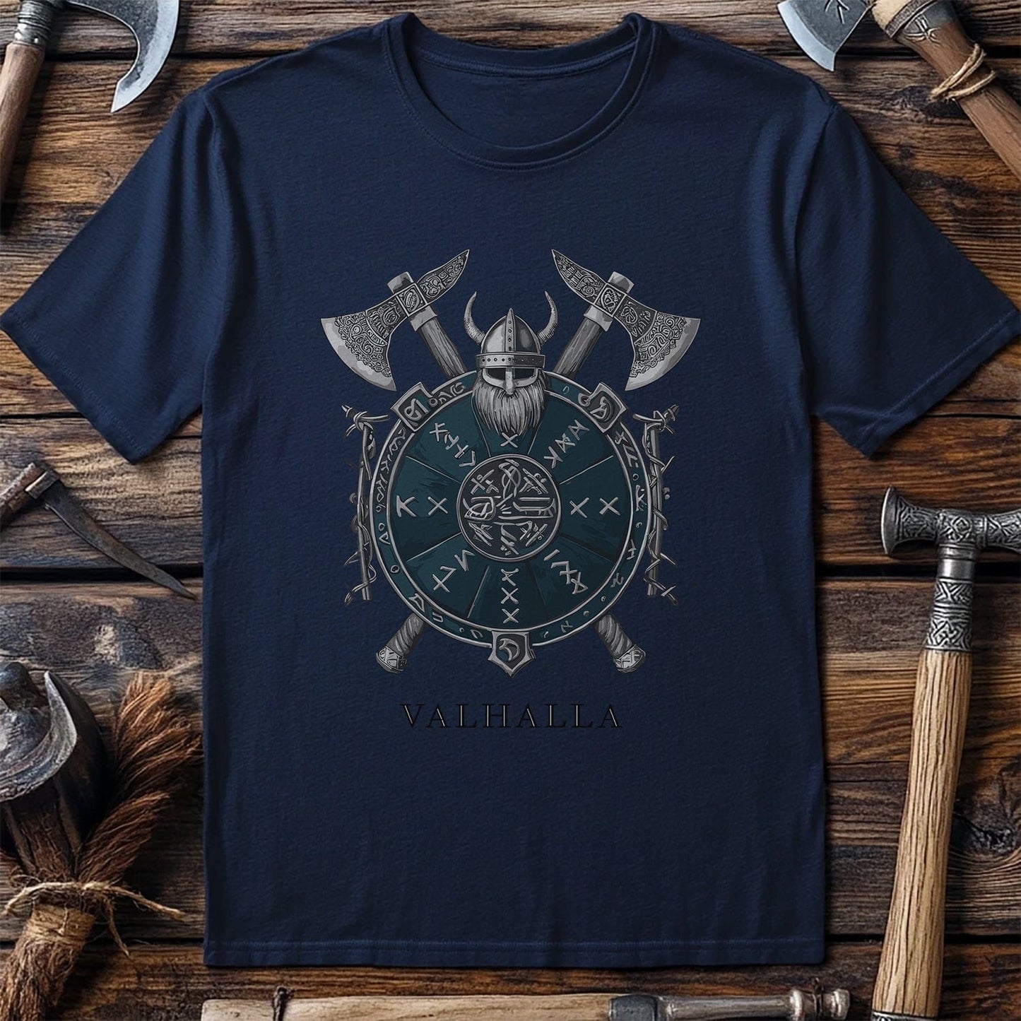 Vikings Nordic90 T-Shirt Axes & Shield