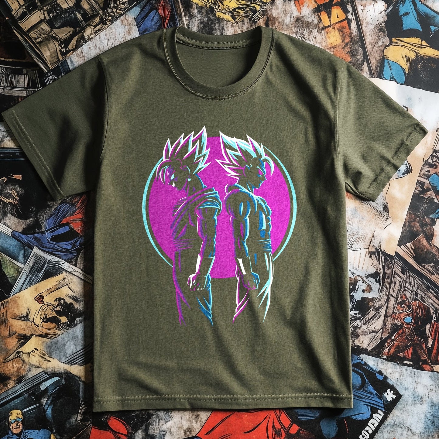 Goku & Vegeta T-shirt: Saiyan Duo